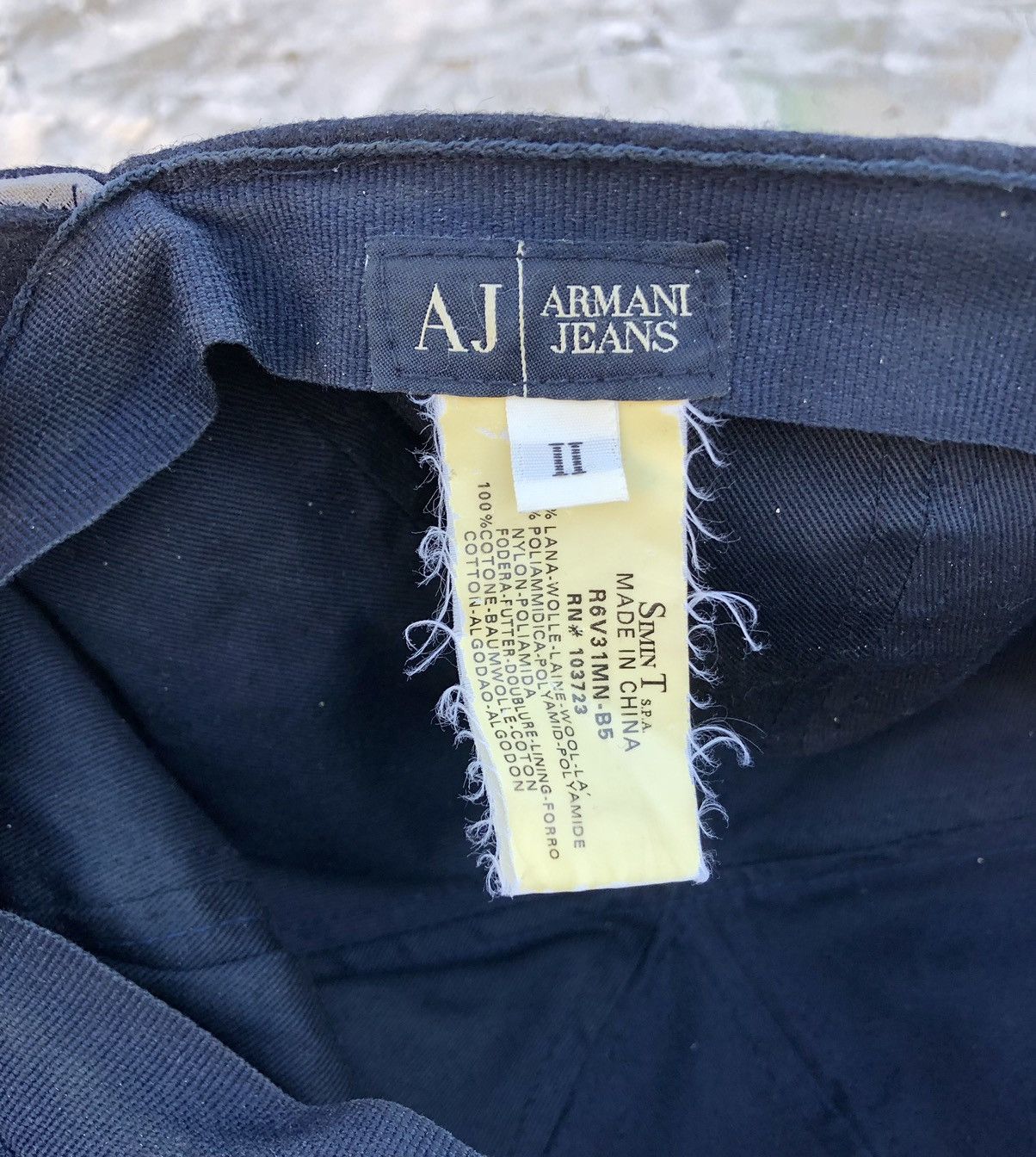 Armani × Vintage Armani Jeans Vintage Wool Cap Size ONE SIZE - 9 Thumbnail