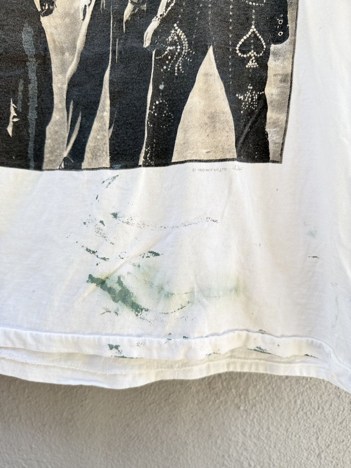 Band Tees Thrashed Paint Vintage 90s U2 Zooropa Winterland Faded Tee Size US XL / EU 56 / 4 - 5 Thumbnail
