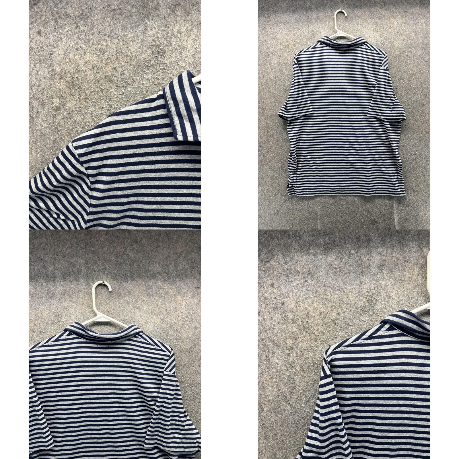 Polo Ralph Lauren Polo Ralph Lauren Polo Shirt Mens XL Blue Stripe Pima Soft Touch Casual Size US XL / EU 56 / 4 - 8 Thumbnail