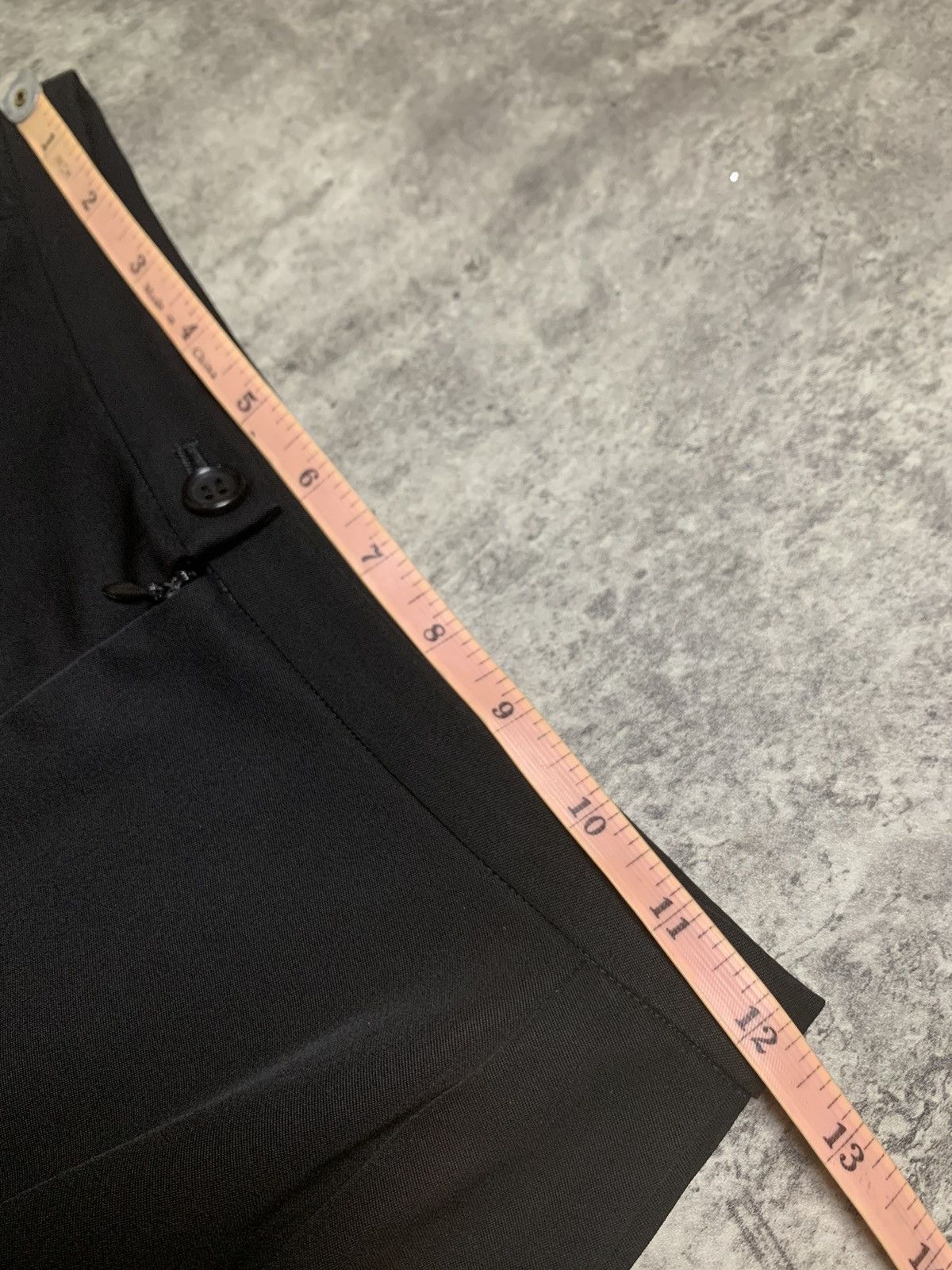 Yohji Yamamoto Iconic Yohji Yamamoto + Noir Black Wool Skirt Single Pleated Size 24" / US 00 / IT 34 - 9 Thumbnail
