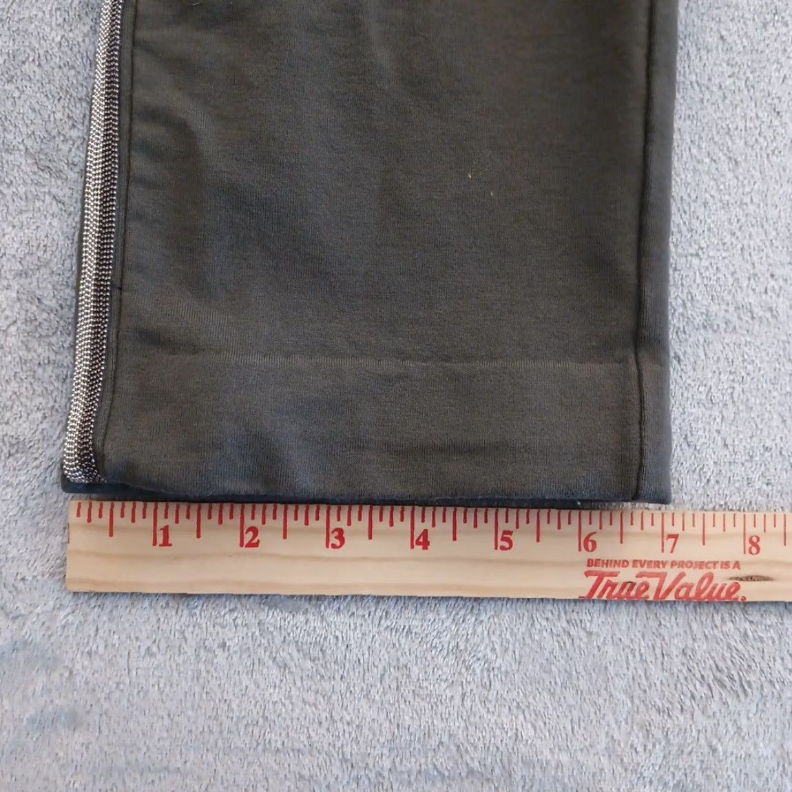 Vintage Chico's Zenergy Ankle Pants Womens 8 Gray Tuxedo Stripe Pull On Elastic Pocket Straight 27.5in Inseam Mens Womens Girls Size 30" / US 8 / IT 44 - 7 Thumbnail