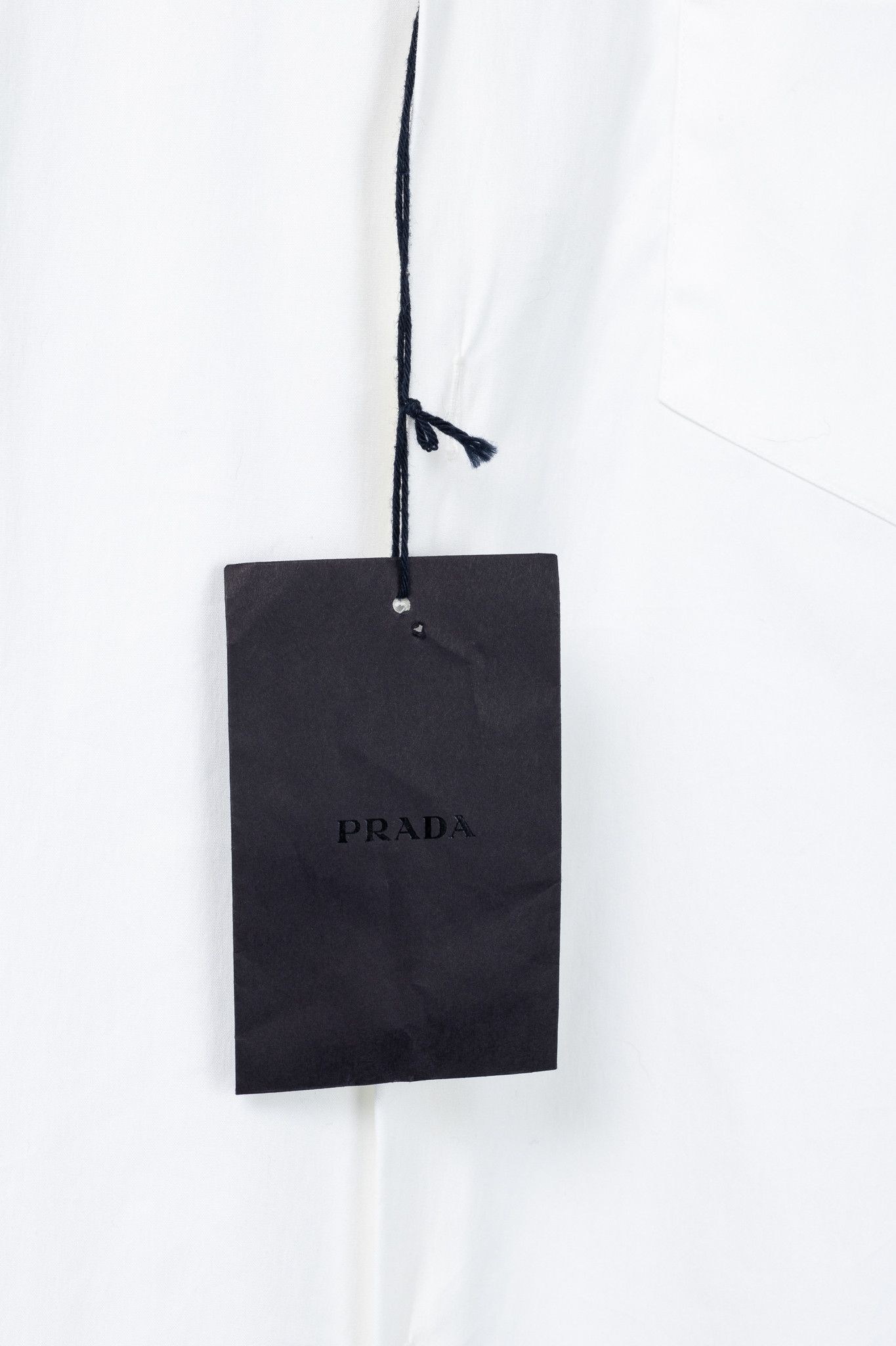Prada Prada Popeline Stretch Stripe-Collar Button Shirt Size US M / EU 48-50 / 2 - 5 Thumbnail