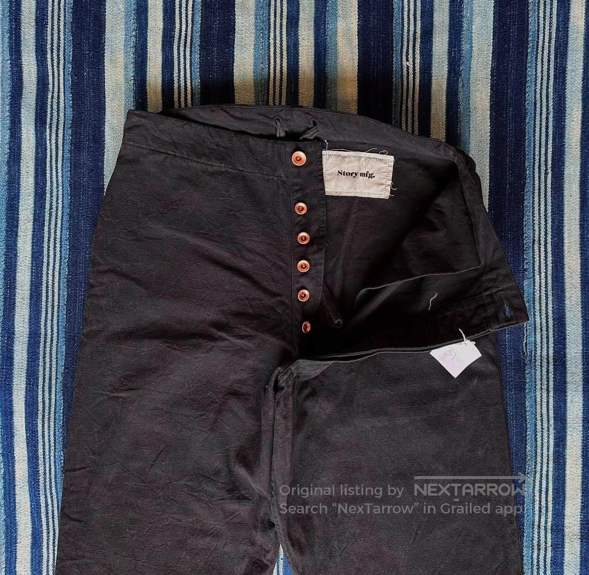 Story Mfg. Organic Dyed Loose Fit Casual Pants. Size US 32 / EU 48 - 3 Thumbnail