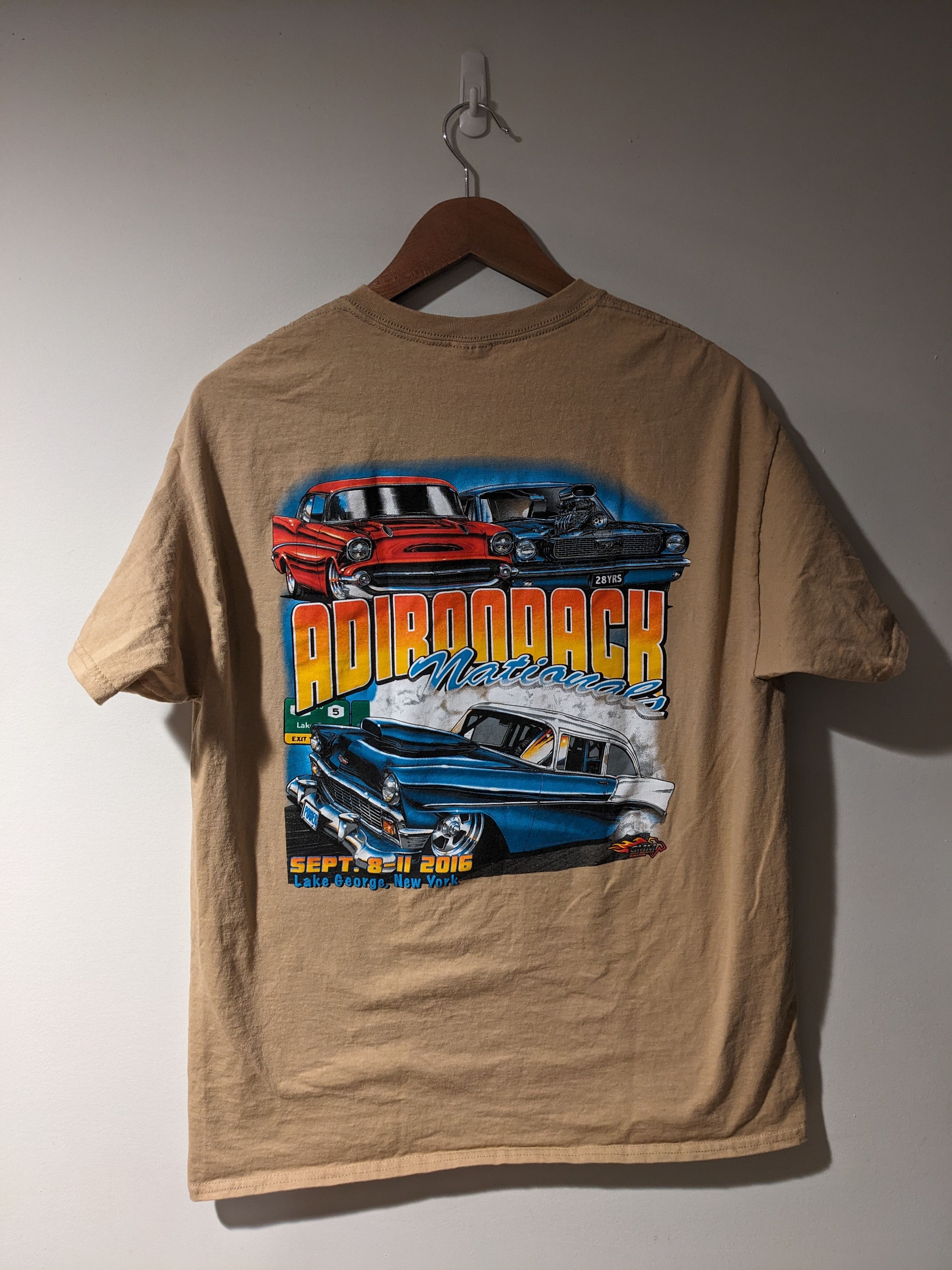 NASCAR × Vintage Vintage 2016 Adirondack Nationals Nascar Racing T-Shirt Size US M / EU 48-50 / 2 - 1 Thumbnail