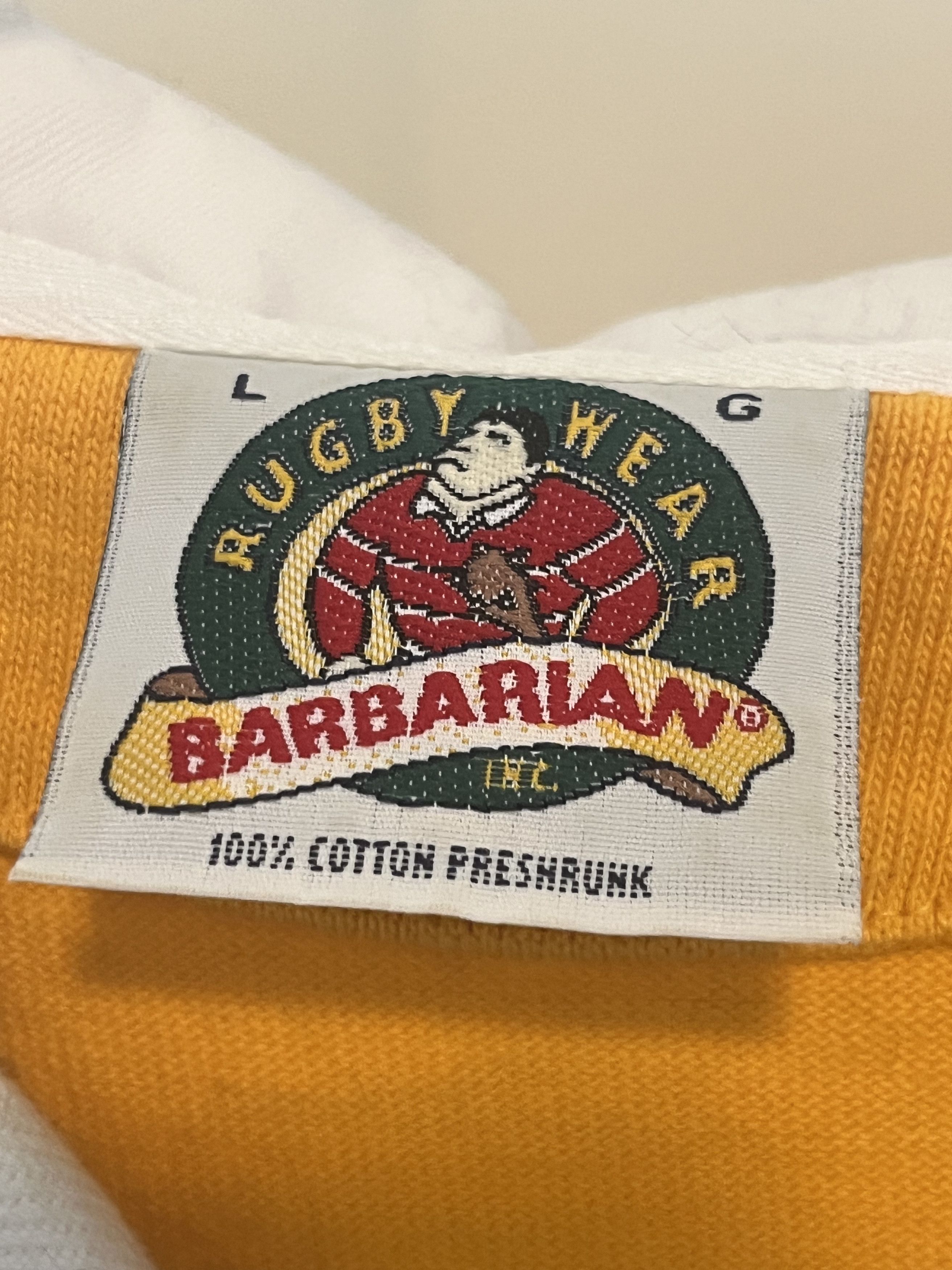 Barbarian × Vintage Vintage Embroidered Cal State Rugby Shirt; Navy and Gold Size US L / EU 52-54 / 3 - 2 Thumbnail