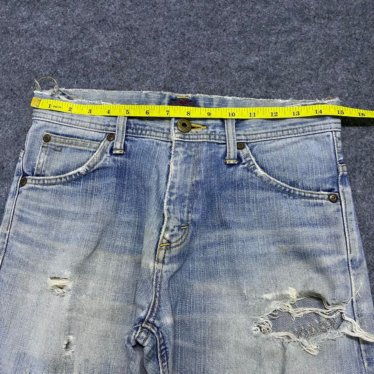 If Six Was Nine 💥Best offer💥Vintage Lee Cowboy Selvegde Distressed Denim Size US 30 / EU 46 - 3 Thumbnail