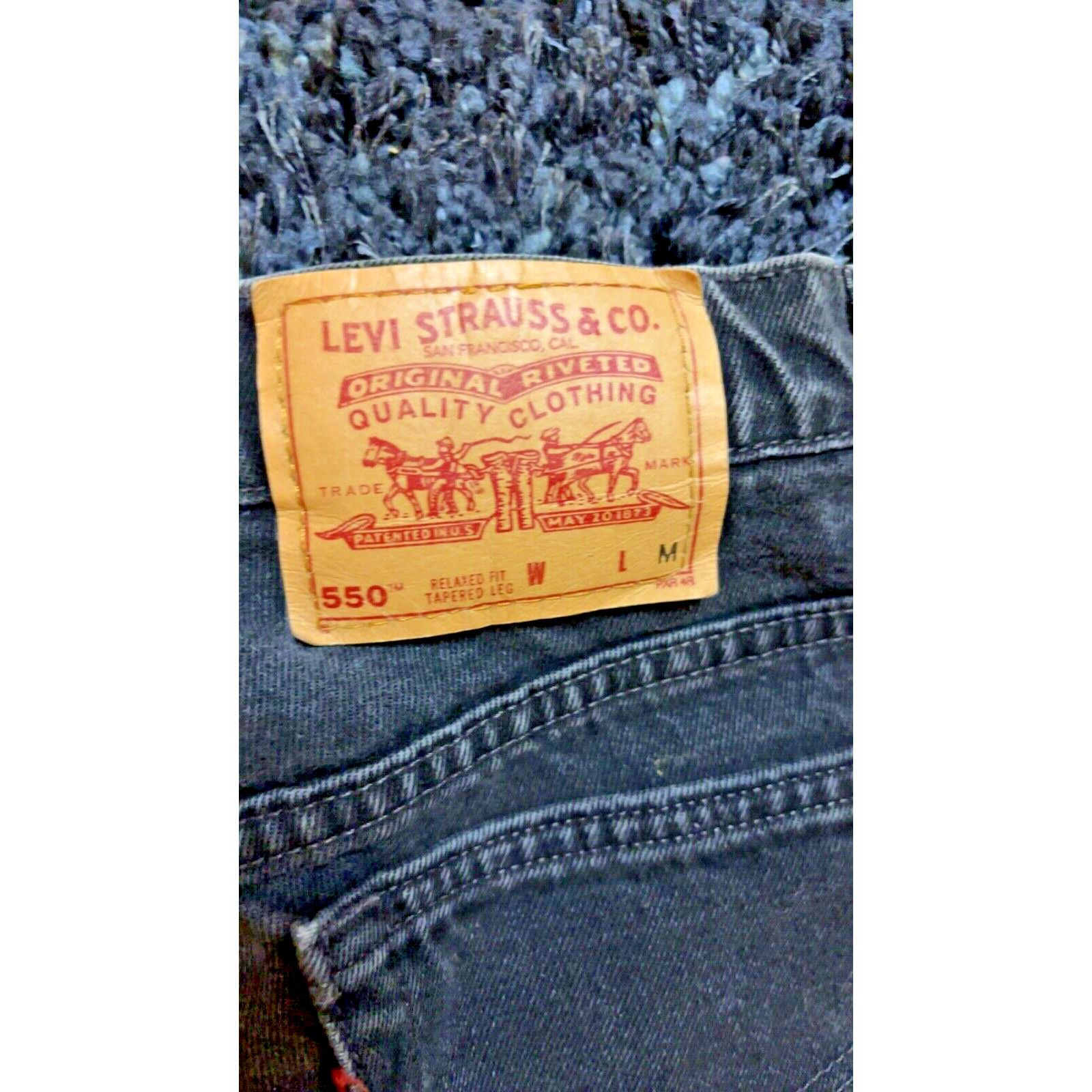 Levi's Vtg Levis 550 Relaxed Taper Jeans Women 10 Reg Made In USA Size 32" / US 10 / IT 46 - 3 Thumbnail