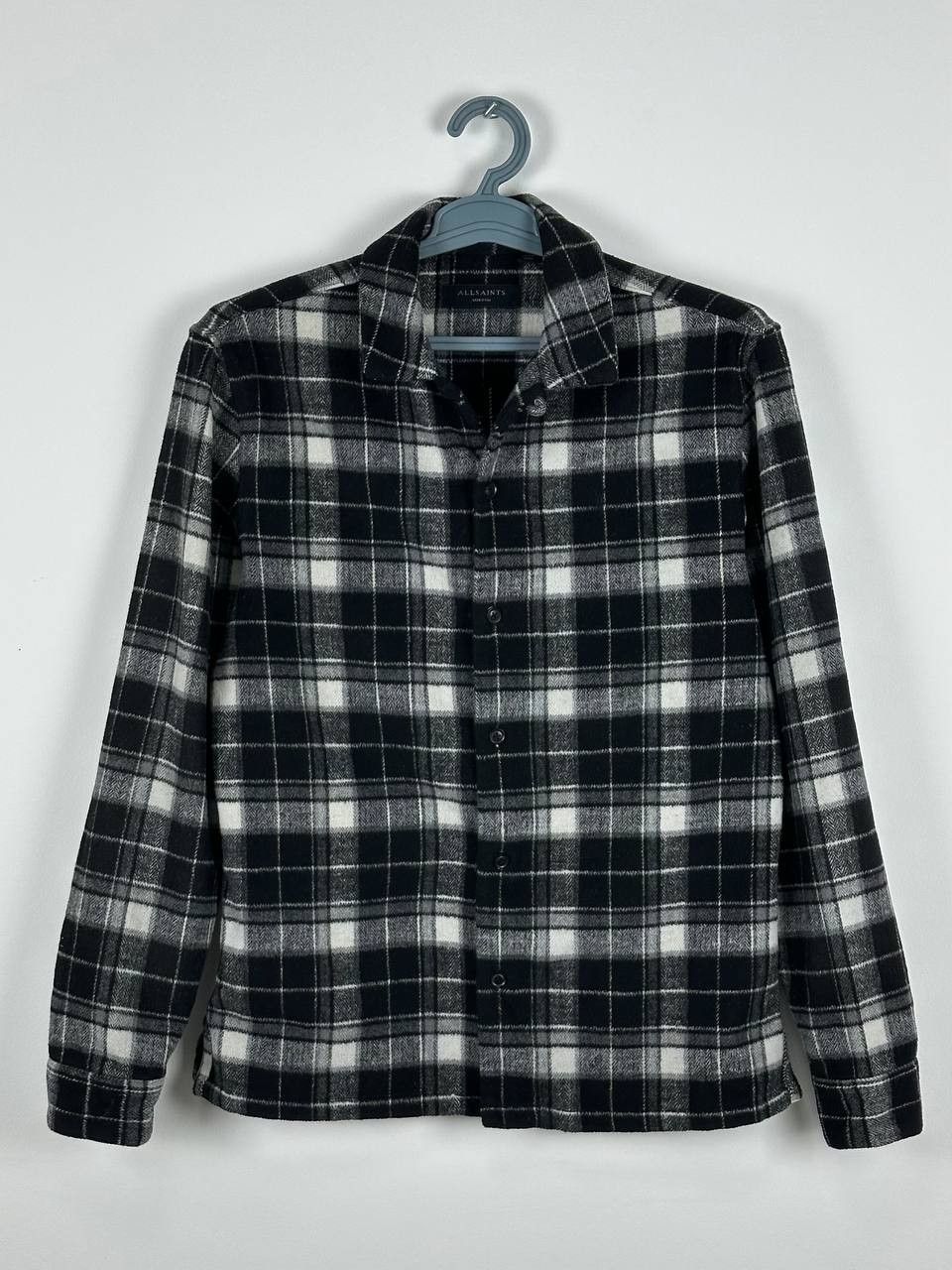 Allsaints AllSaints Black and White Flannel Over Shirt Size US M / EU 48-50 / 2 - 1 Thumbnail