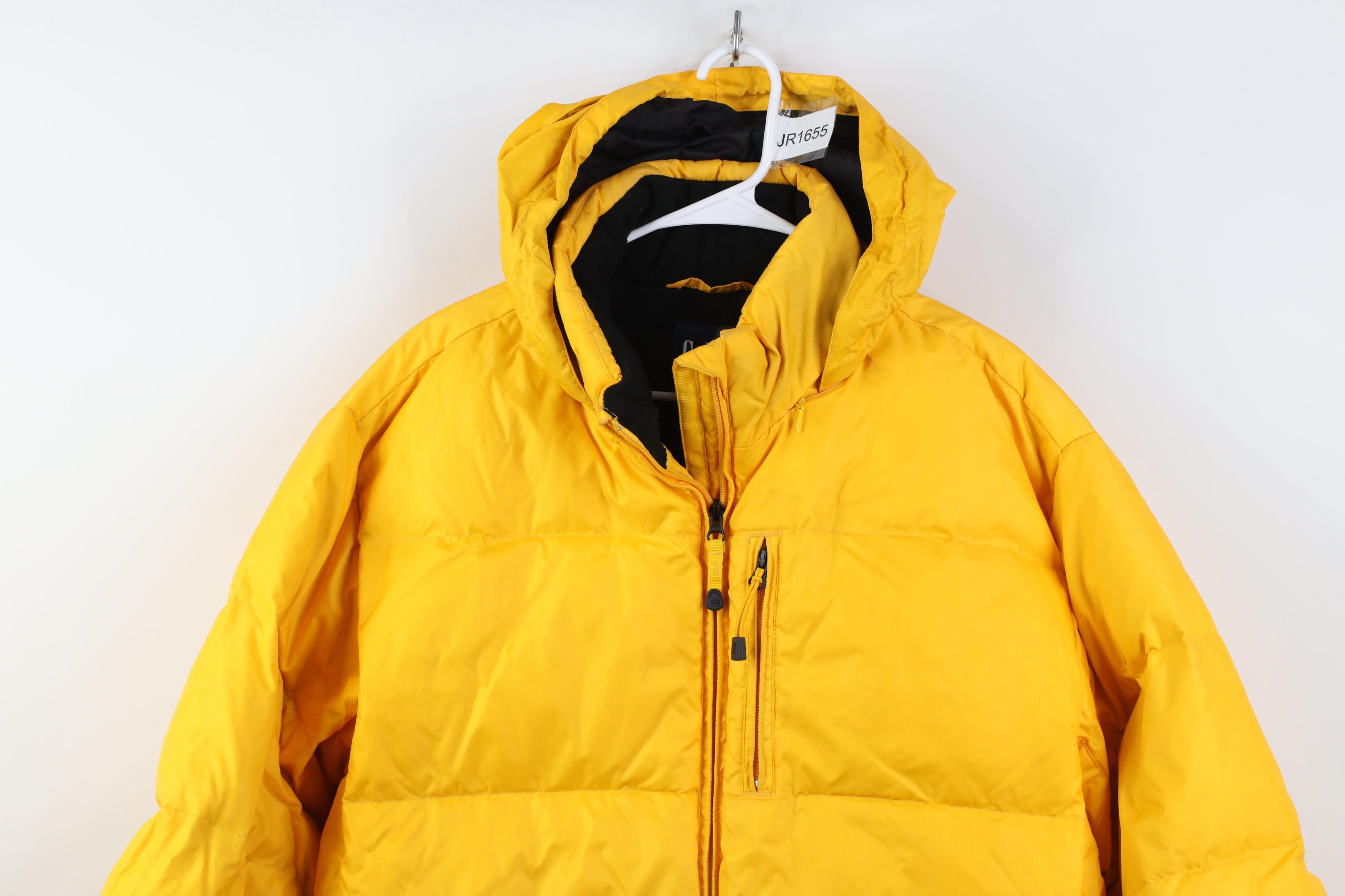 Gap Vintage Y2K 2002 Gap Insulated Puffer Jacket Yellow Hooded Size US M / EU 48-50 / 2 - 2 Thumbnail