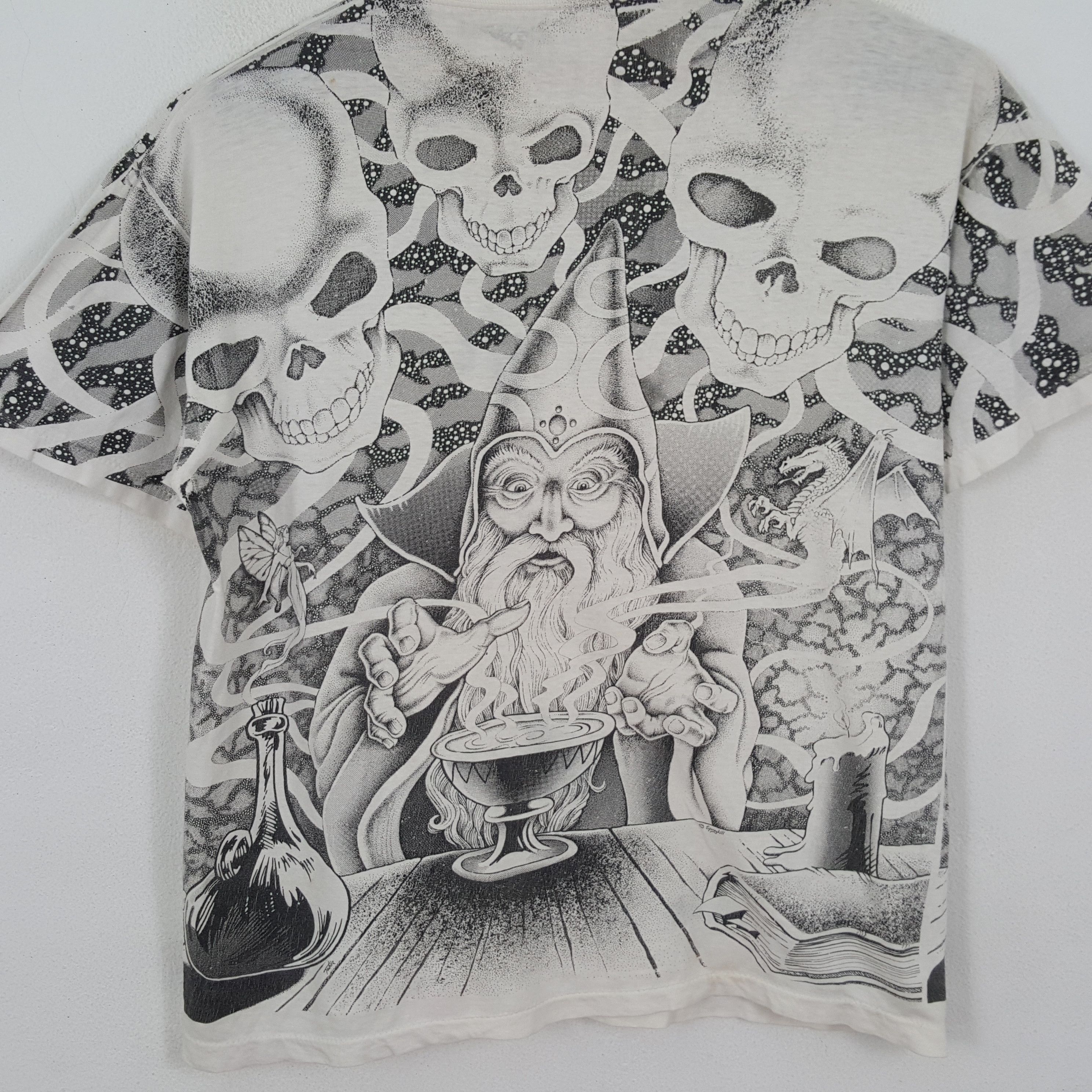 Caribbean × Vintage Vintage 90's Witch Wizard Movie Full Print Design T-Shirts Size US XL / EU 56 / 4 - 4 Thumbnail
