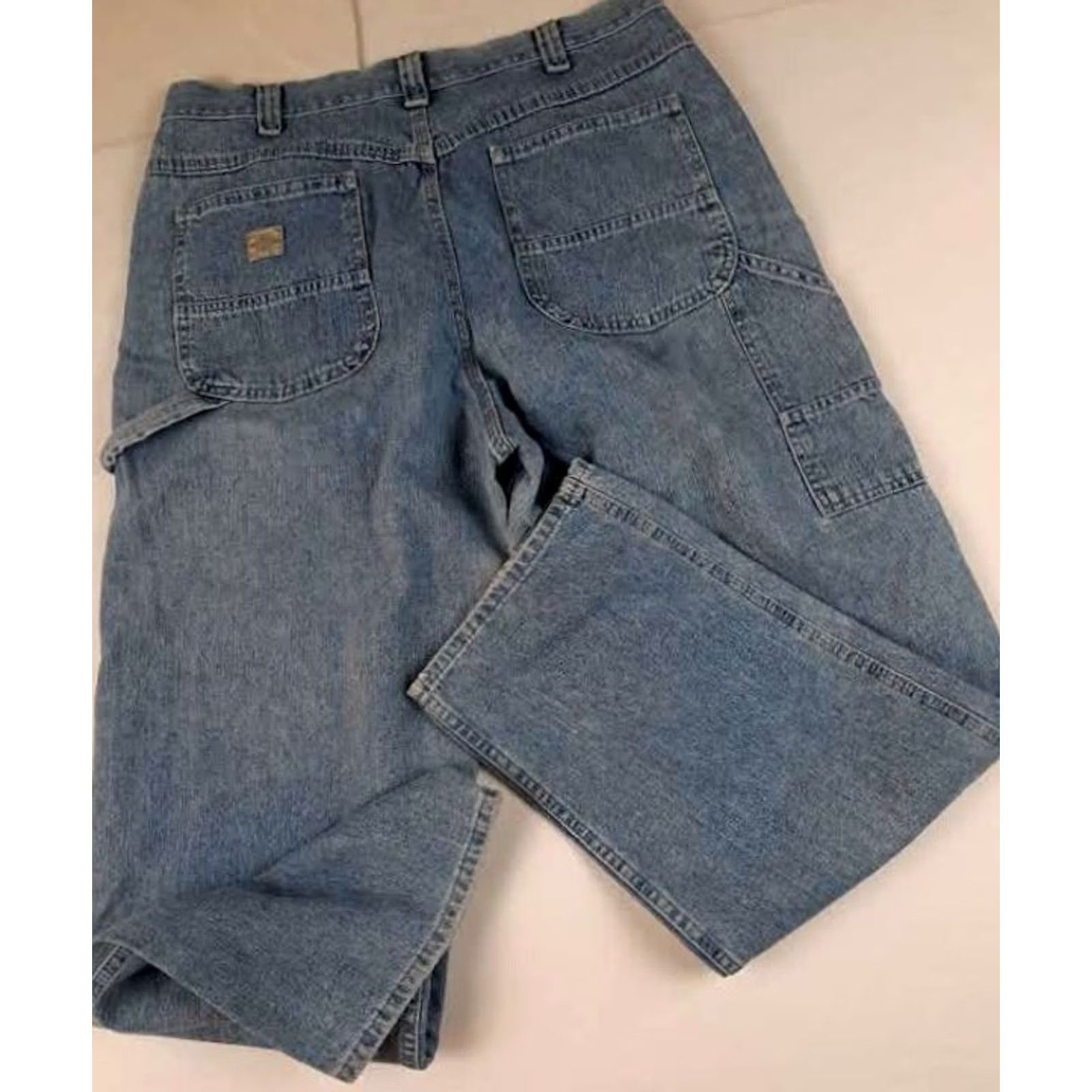 Lee Lee Jeans Carpenter Mens 34x31 Blue EUC Regular Cotton Inseam 31 Classic Fit Jeans Size US 34 / EU 50 - 4 Thumbnail