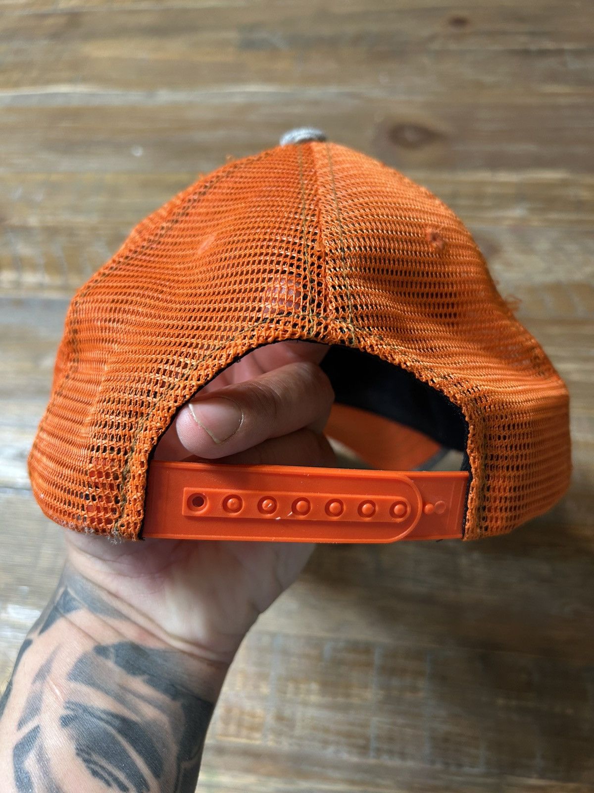 Von Dutch VTG VON DUTCH FLANNEL ORANGE TRUCKER Hat Size ONE SIZE - 3 Thumbnail