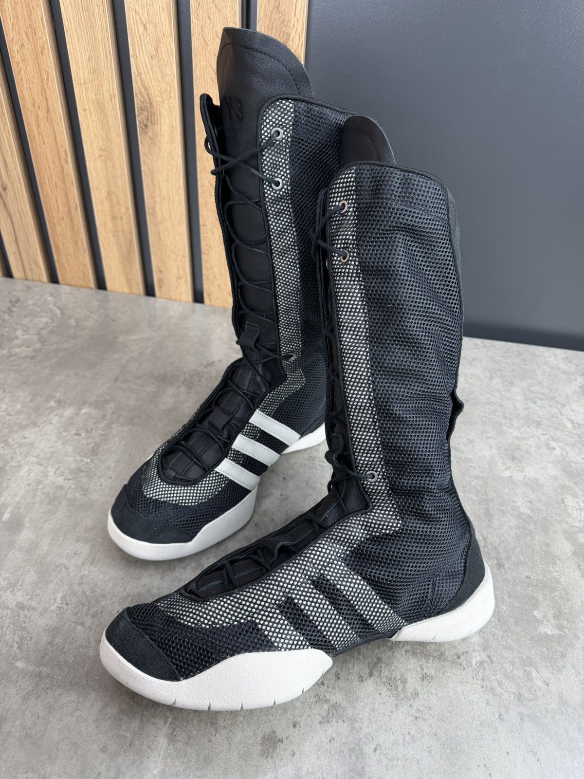 Adidas Adidas Y-3 Regu Boot Black/Talc Size US 8 Size US 8 / EU 41 - 7 Thumbnail