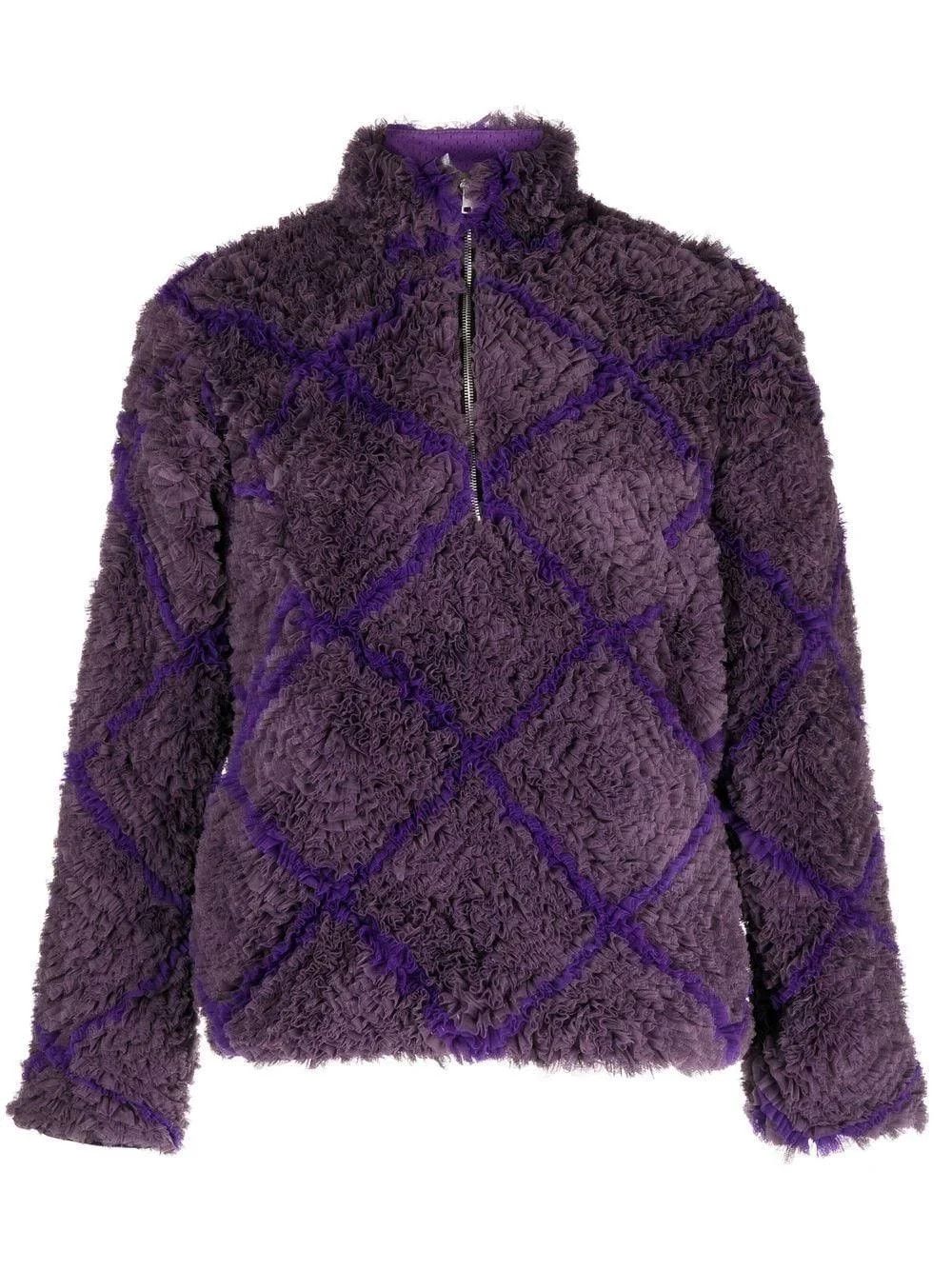 image of Namesake O1Mle0424 Grove Future Fleece Sweatshirt In Purple, Men's (Size Medium)