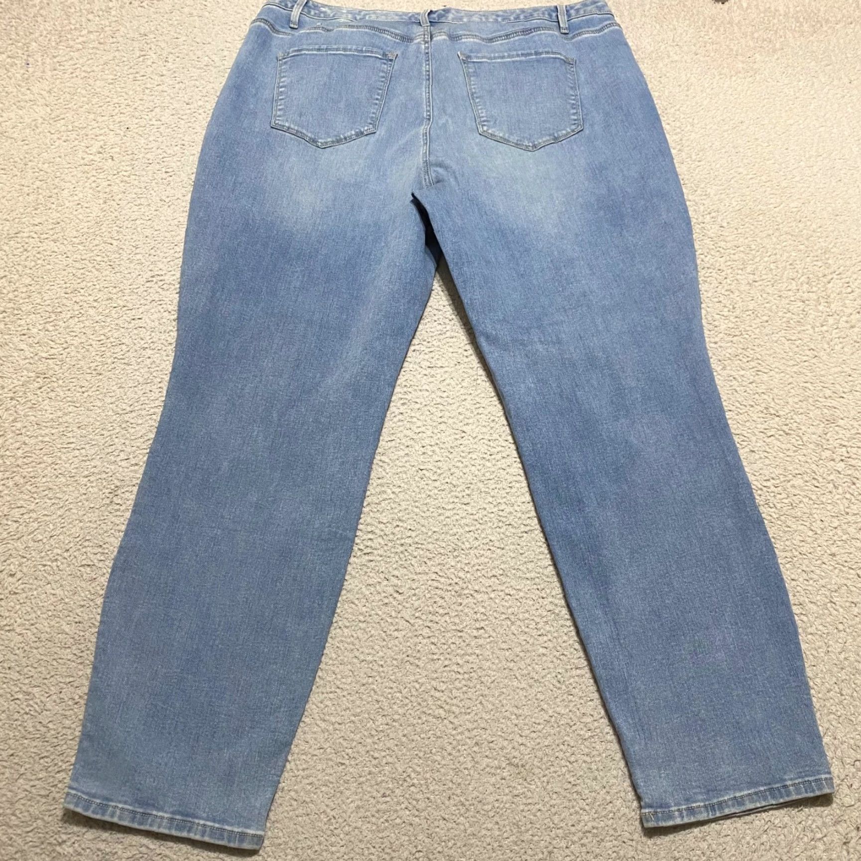 Talbots Talbots Womens Jeans 18W Plus Denim Medium Wash Jegging 29in Inseam Blue Leather? Size 40" / US 18 - 2 Thumbnail