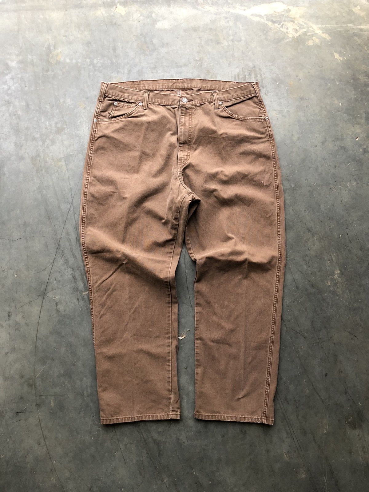 Dickies × Vintage Y2k faded brown dickies carpenter pants Size US 40 / EU 56 - 1 Thumbnail