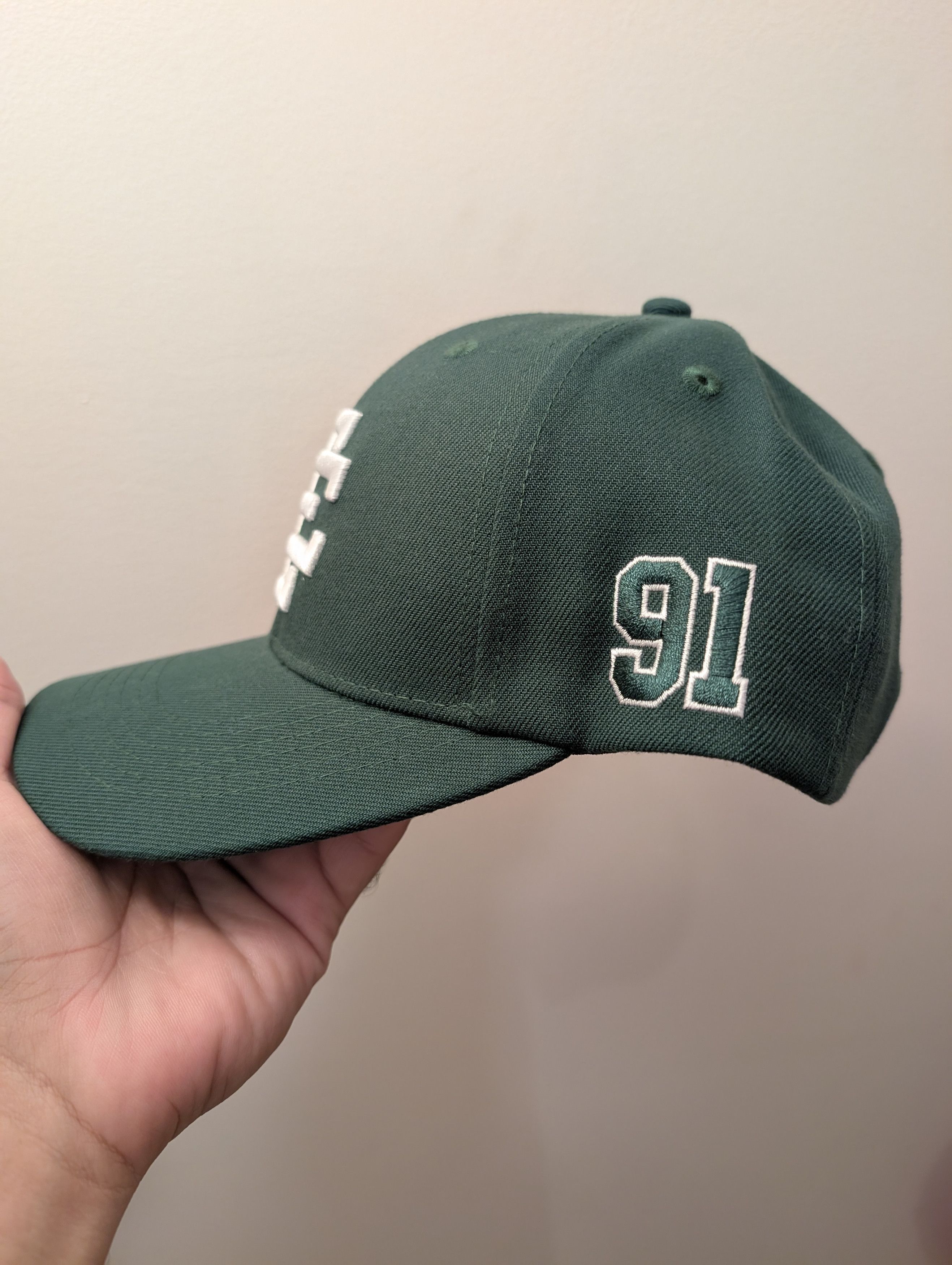 Eric Emanuel Eric Emanuel EE Basic Hat #91 SnapBack Green/White Size ONE SIZE - 2 Thumbnail
