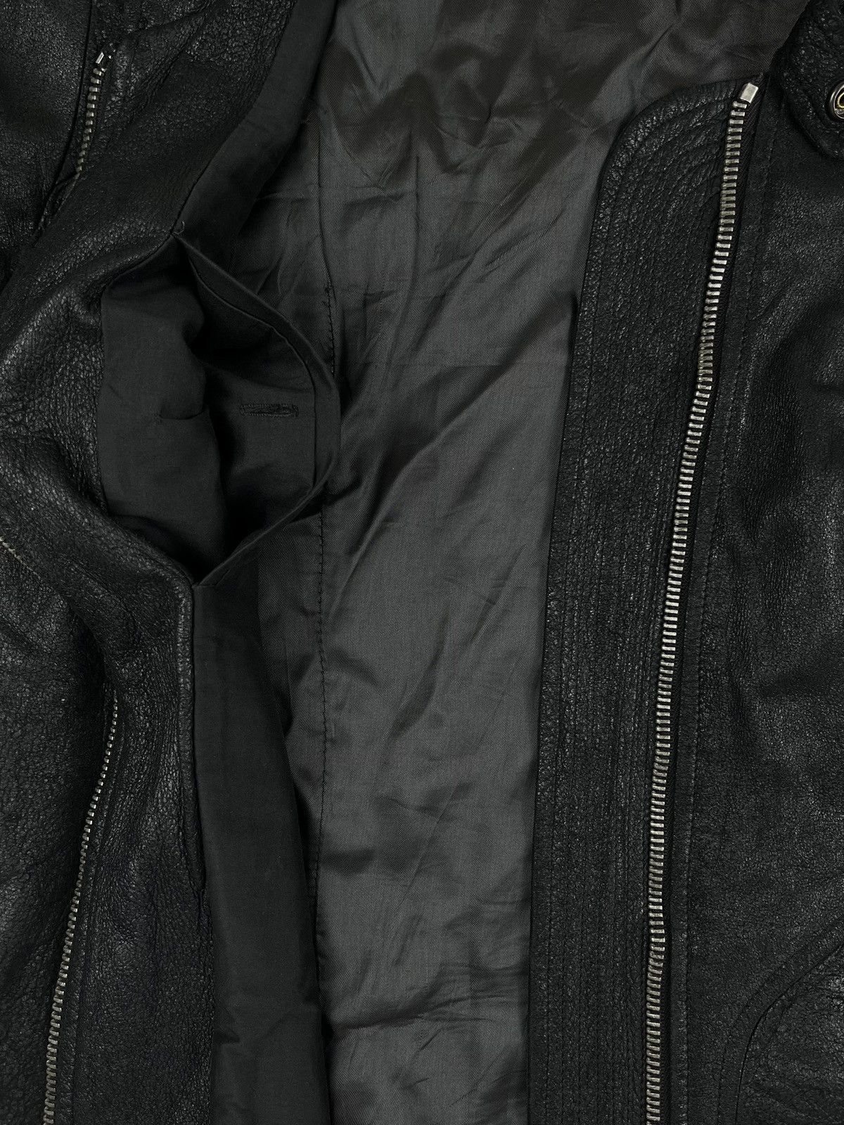 Rick Owens SS06 Rick Owens Blistered Lamb Intarsia Leather Jacket Size US S / EU 44-46 / 1 - 7 Thumbnail