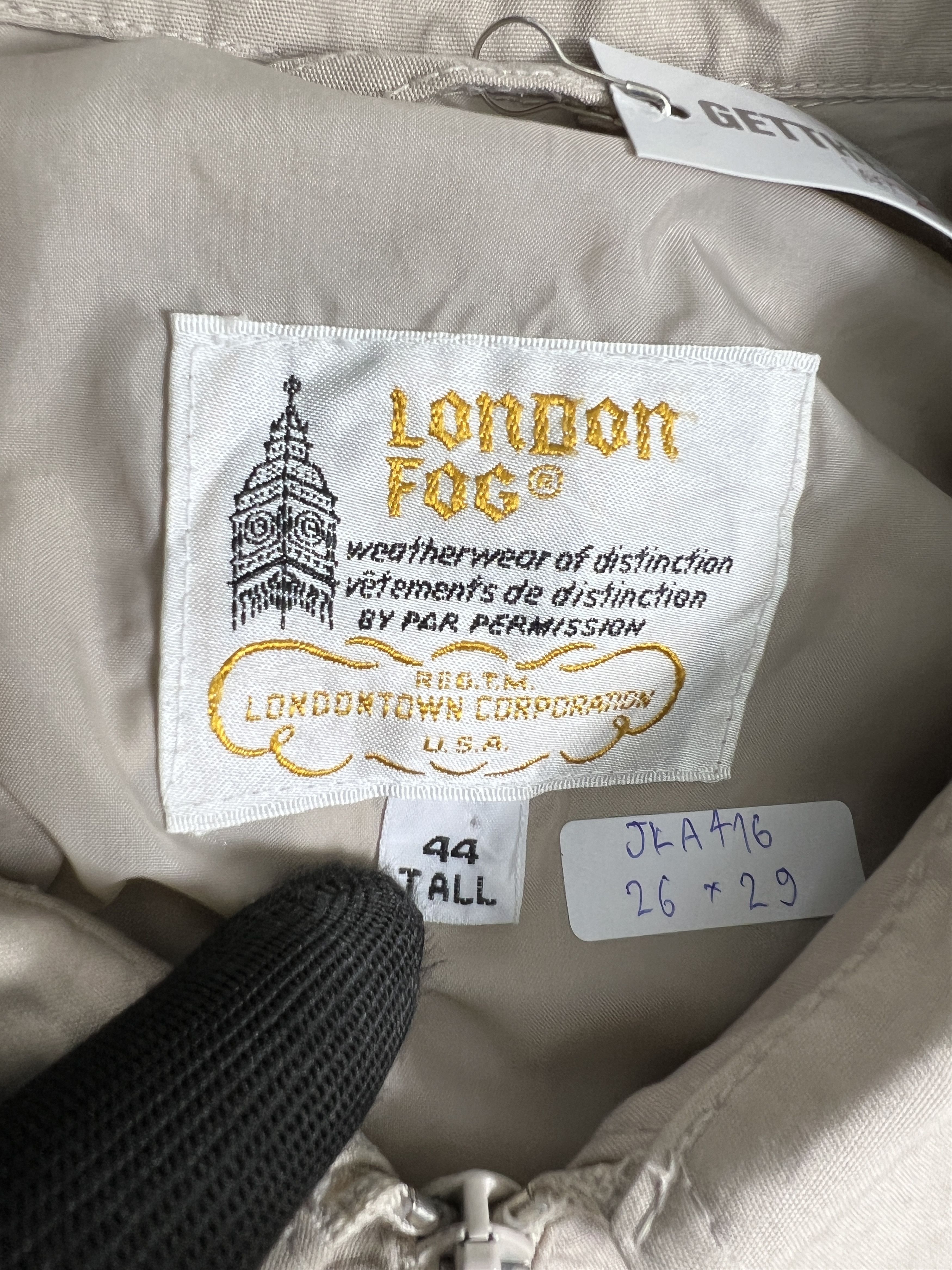 London Fog Vintage London Fog Full Zip Light Jacket (44) JKA416 Size US L / EU 52-54 / 3 - 2 Thumbnail