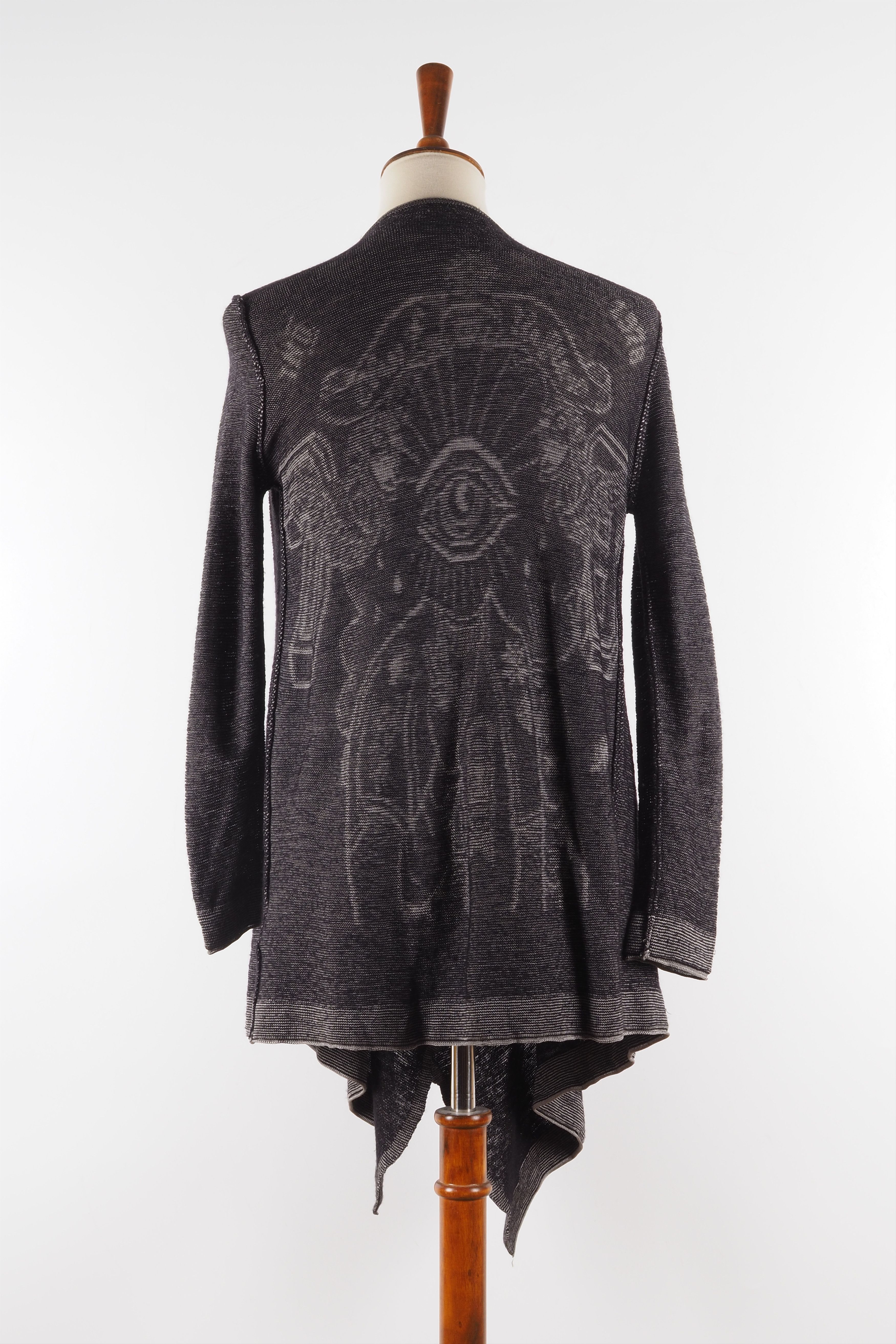 Diesel Diesel Long Sleeve Gray Wool Viscose Open Cape Cardigan Size S / US 4 / IT 40 - 5 Thumbnail