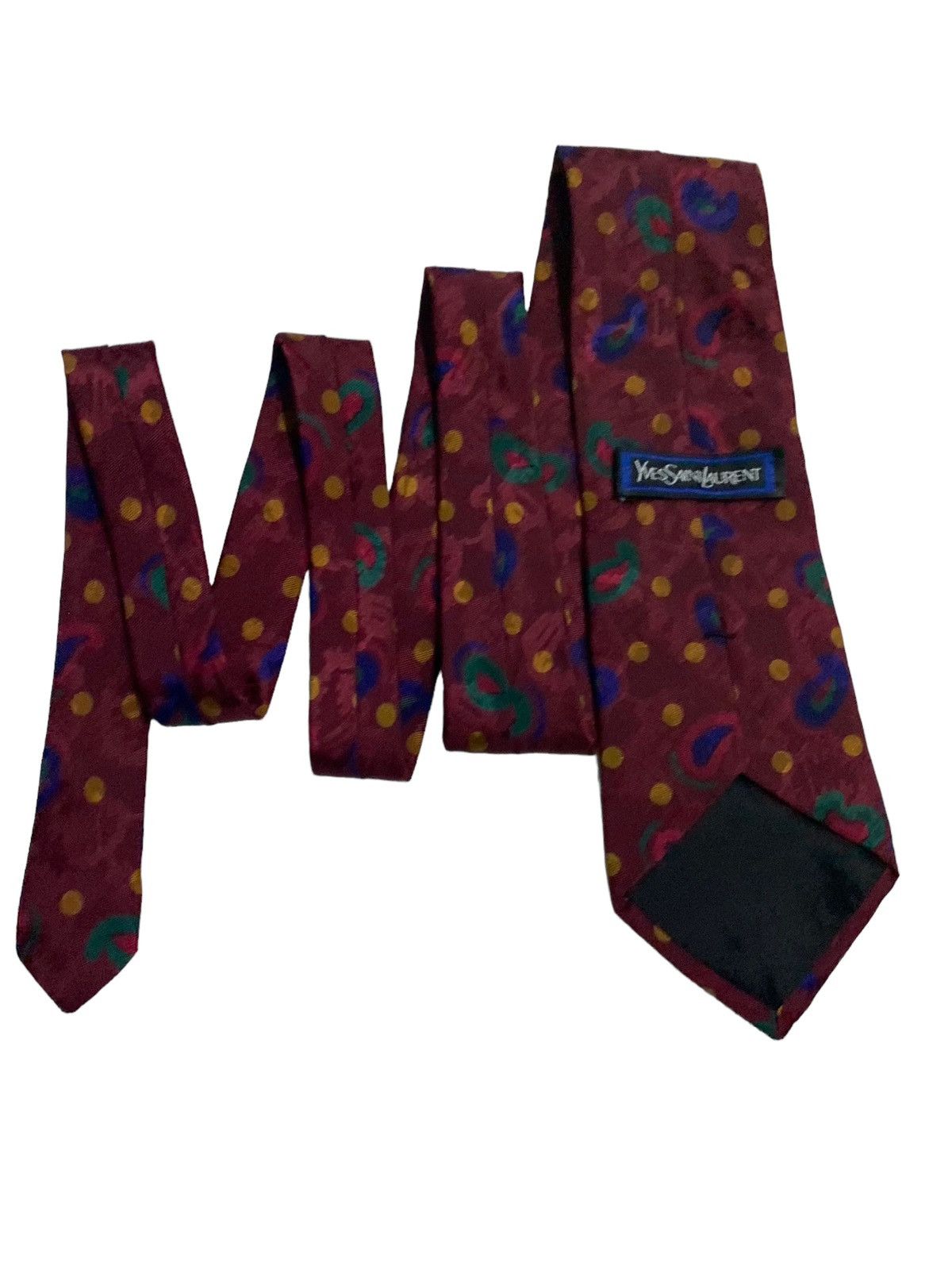 New Era × Yves Saint Laurent 👍 Vintage YSL / YVES SAINT LAURENT silk neck Ties Size ONE SIZE - 8 Thumbnail