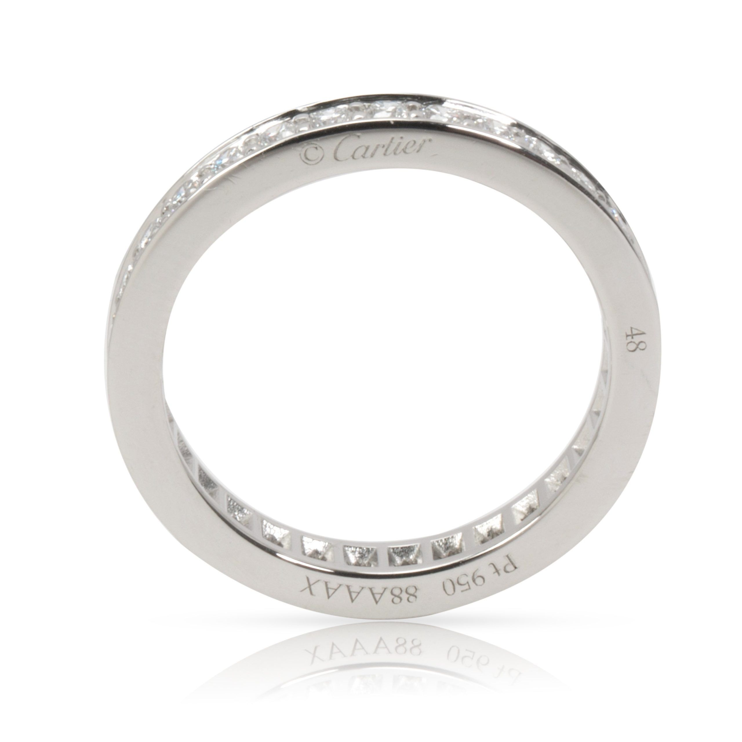 Cartier Diamond Ballerine Wedding Band in Platinum (0.38 CTW)