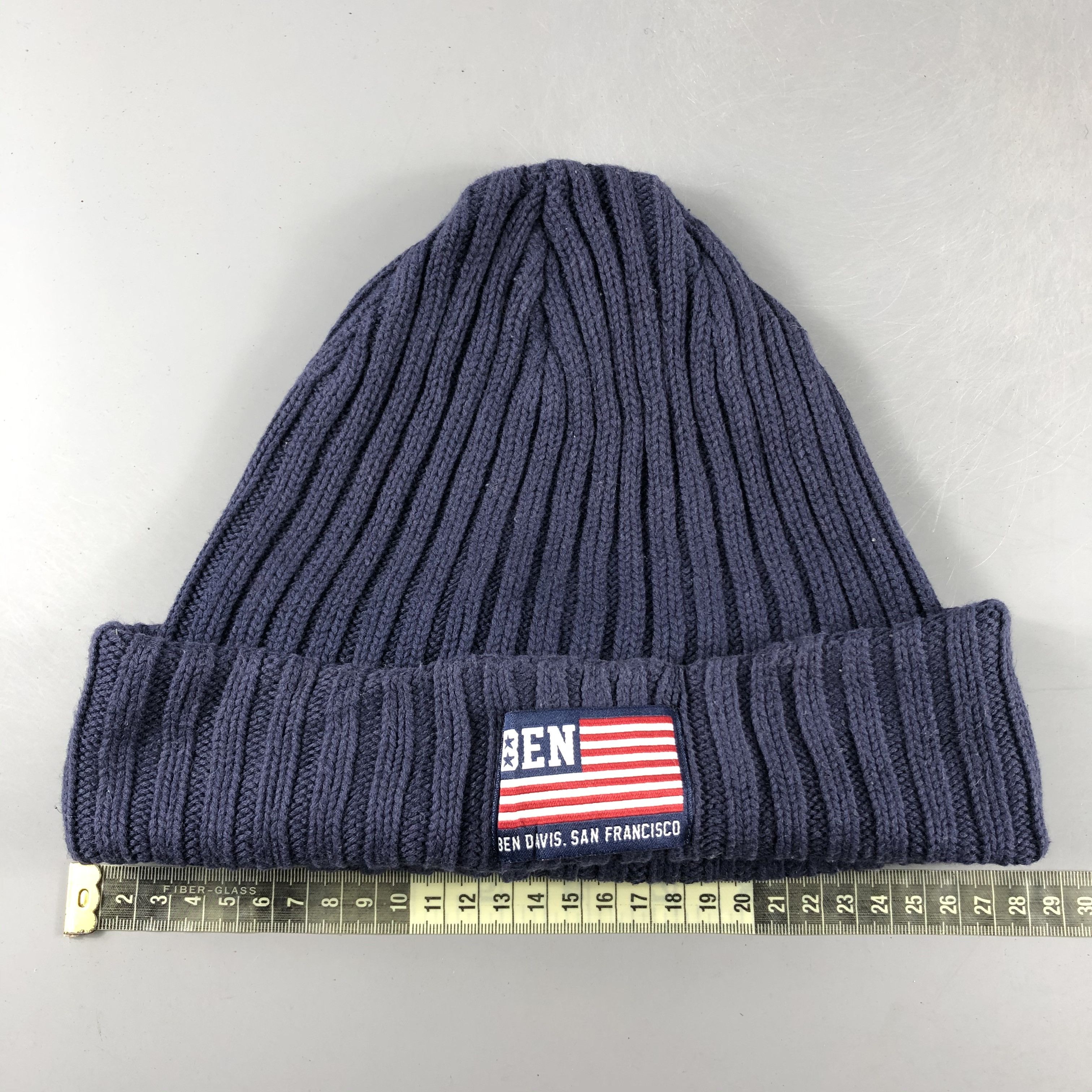 Ben Davis × Vintage Ben Davis Ribbed Beanie Snow Hat Snow Cap -D590 Size ONE SIZE - 3 Thumbnail