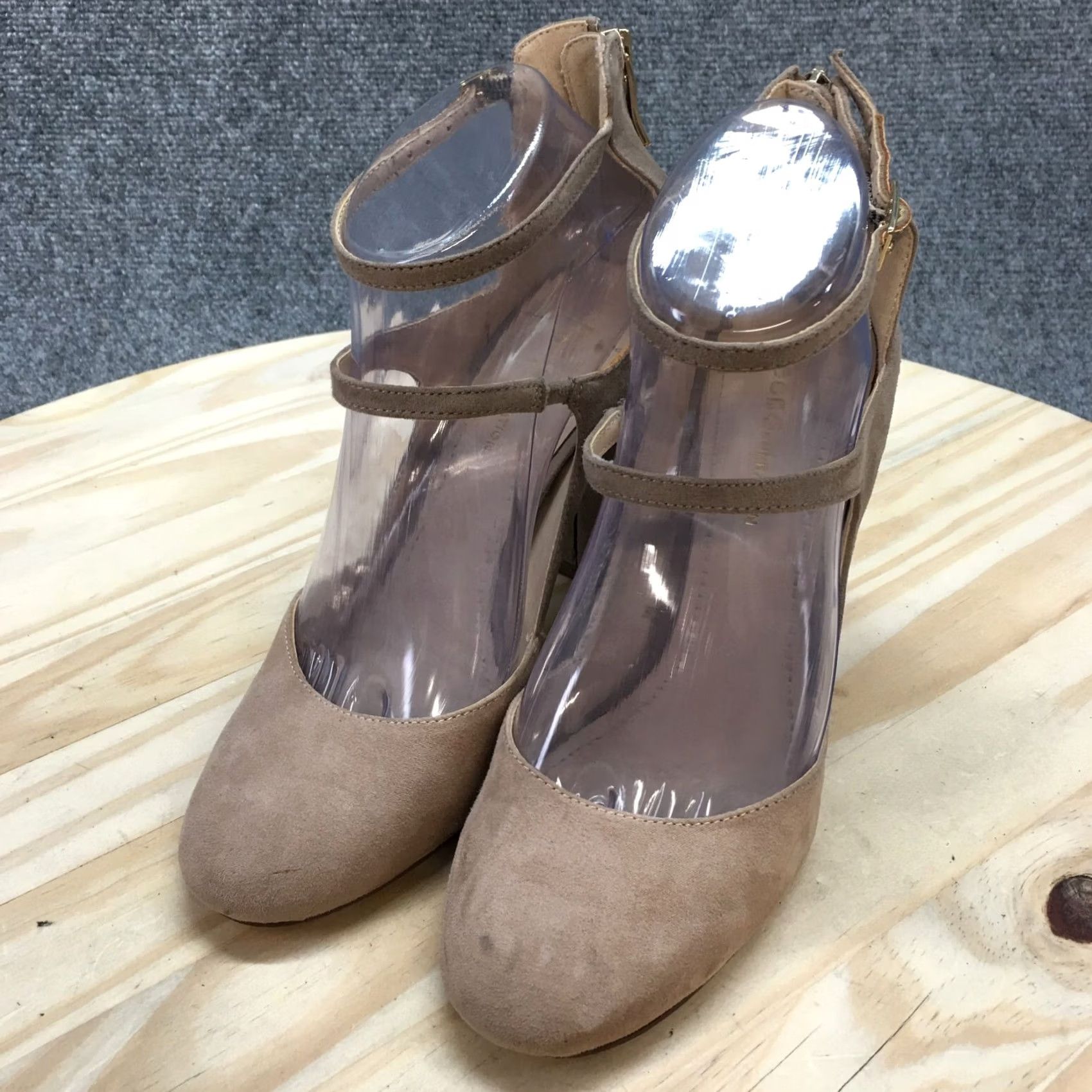 BCBGeneration BCBGeneration Sandal Womens 7M Brown Leissa Ankle Strap Closed Toe Block Heel Shoes Platform Casual Shoes Womens Size US 7 / IT 37 - 3 Thumbnail