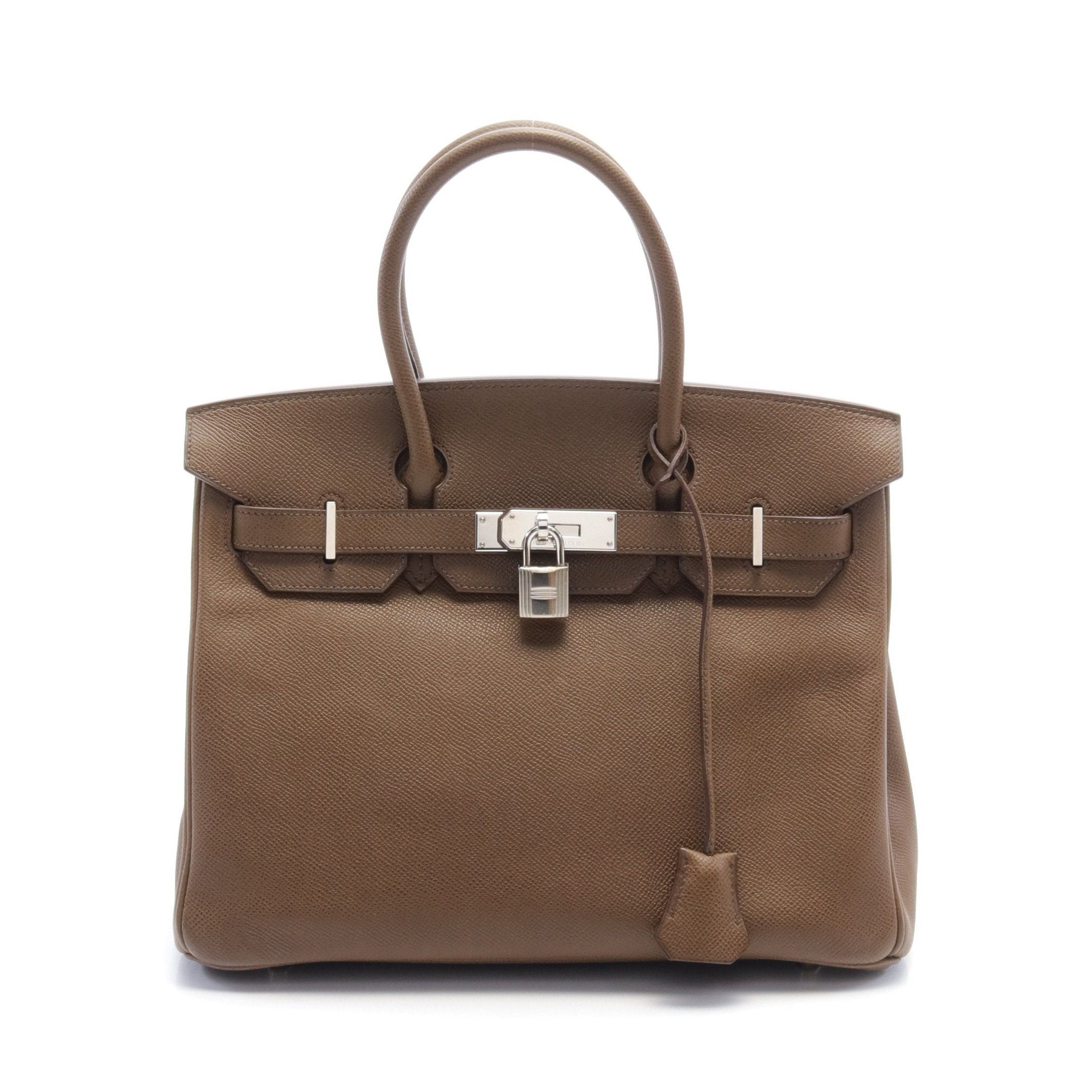 Hermes Hermes Birkin 30 Handbag Veau Epsom Brown Silver Hardware □K Stamp Size ONE SIZE - 1 Thumbnail