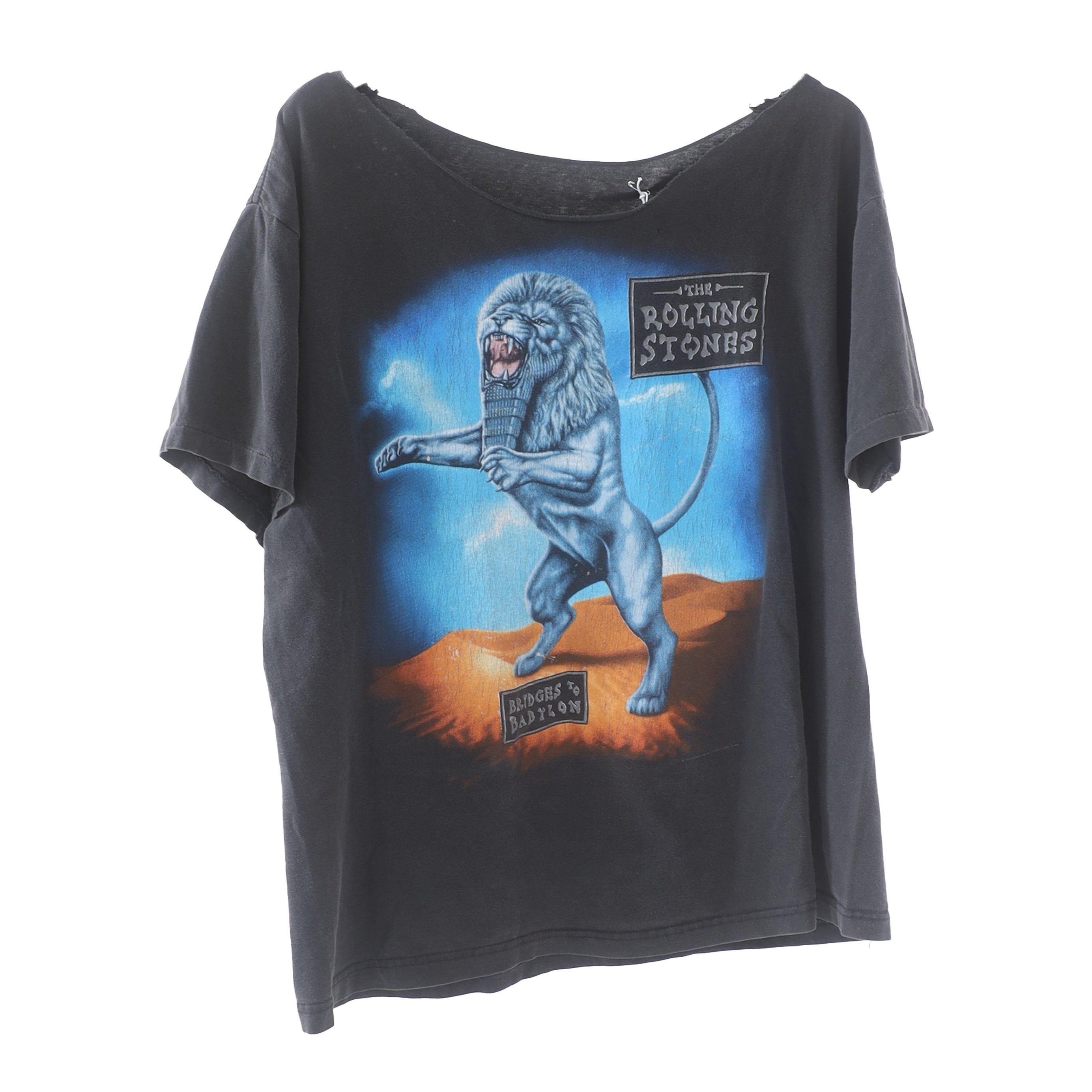 Vintage The Rolling Stones THRASHED Bridges To Babylon 1997 Size US M / EU 48-50 / 2 - 3 Thumbnail