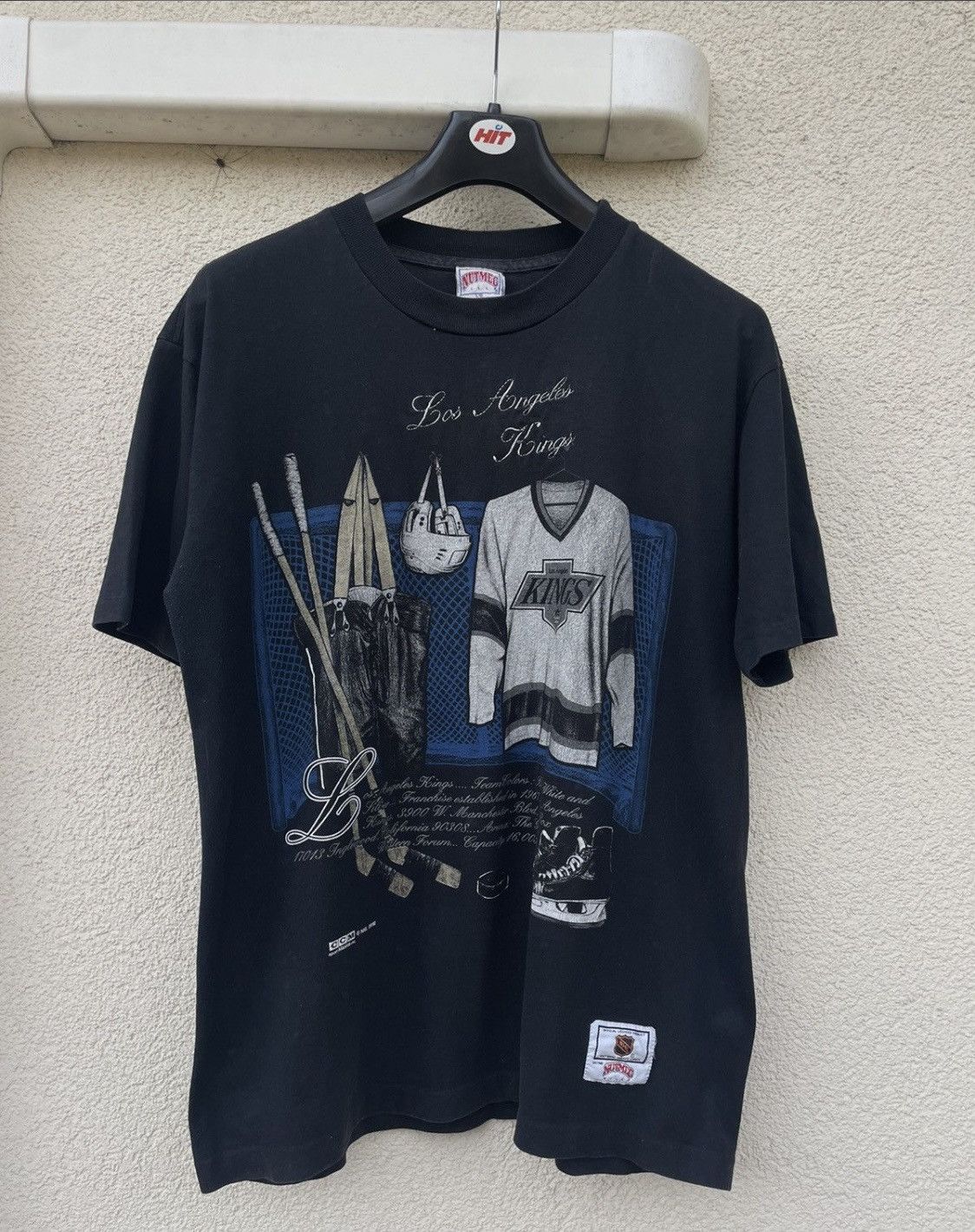 NHL Vintage NHL Nutmeg Los Angeles Kings USA 1992 90s rare y2& Size US L / EU 52-54 / 3 - 1 Thumbnail