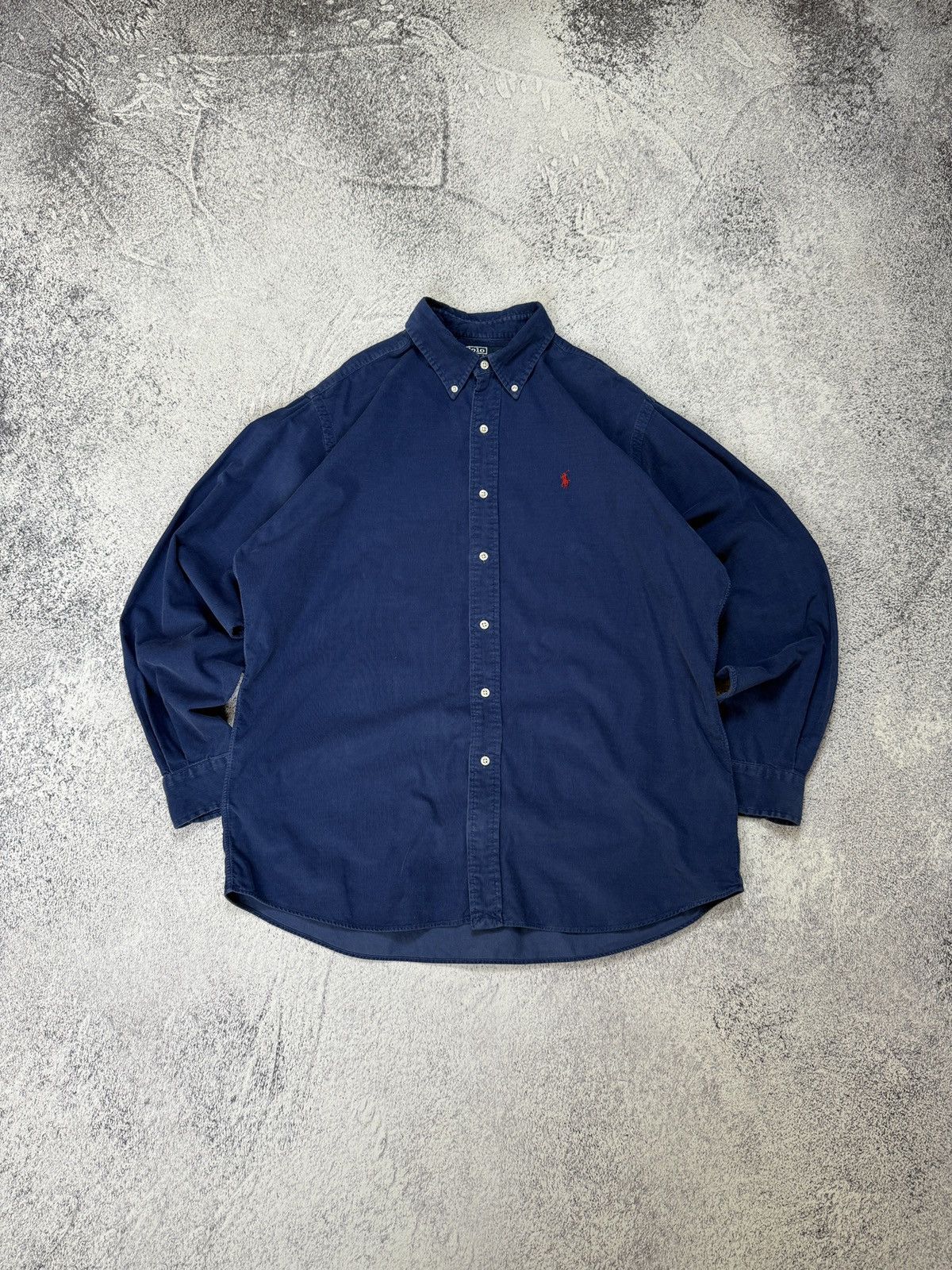 Polo Ralph Lauren Polo Ralph Lauren Ellington Corduroy Button Up Shirt Navy Size US L / EU 52-54 / 3 - 1 Thumbnail