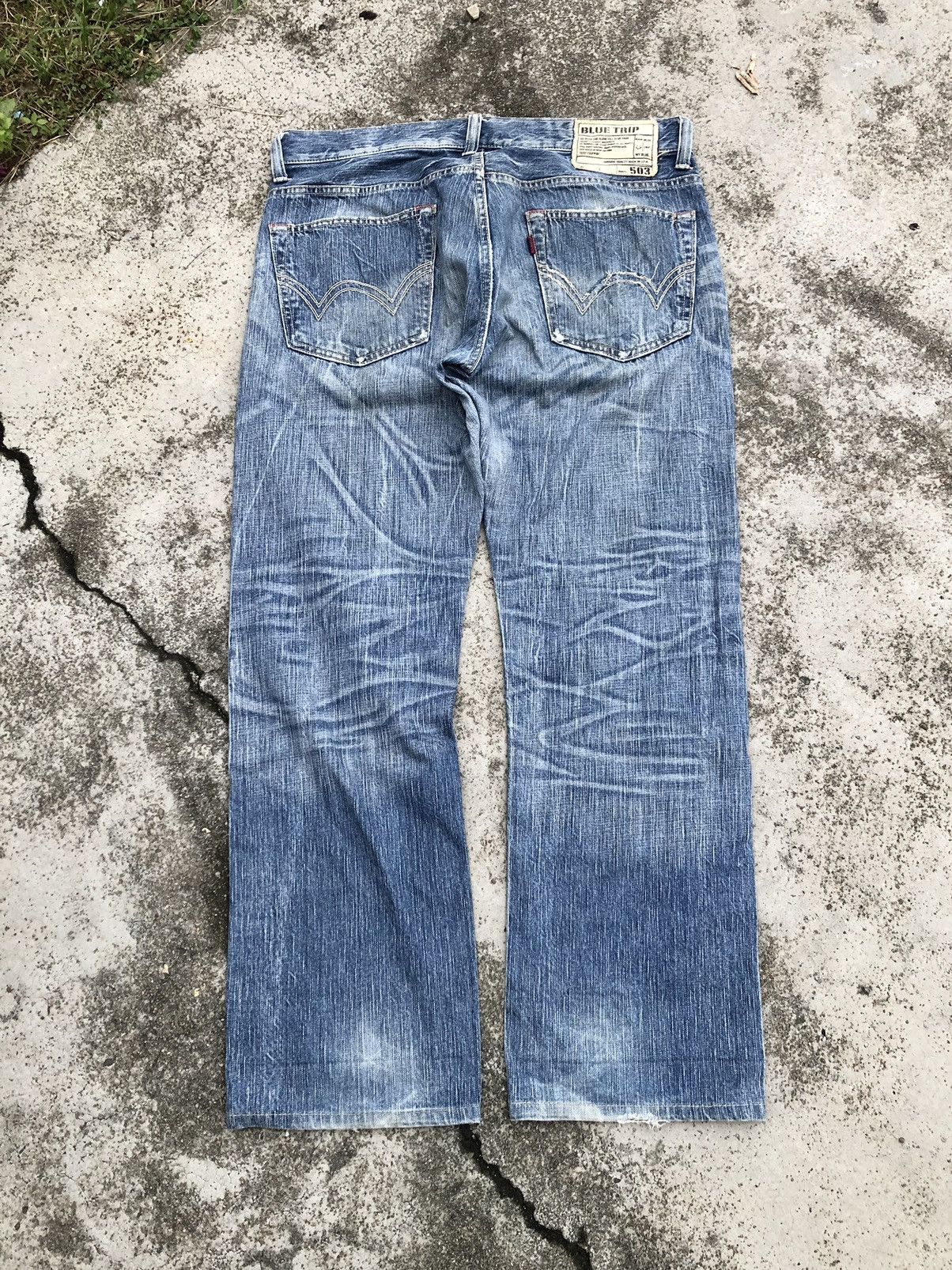 Edwin VINTAGE EDWIN 503 WASHED BLUE DENIM Size US 36 / EU 52 - 5 Thumbnail