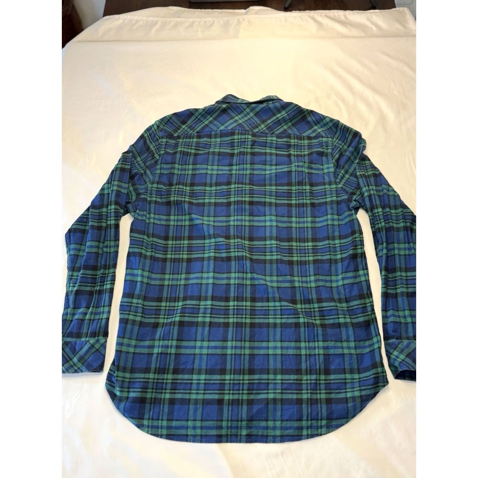 Chubbies Chubbies Shirt Mens Large Blue Plaid Flannel Button Down Long Sleeve Cotton Stretch Size US L / EU 52-54 / 3 - 7 Thumbnail