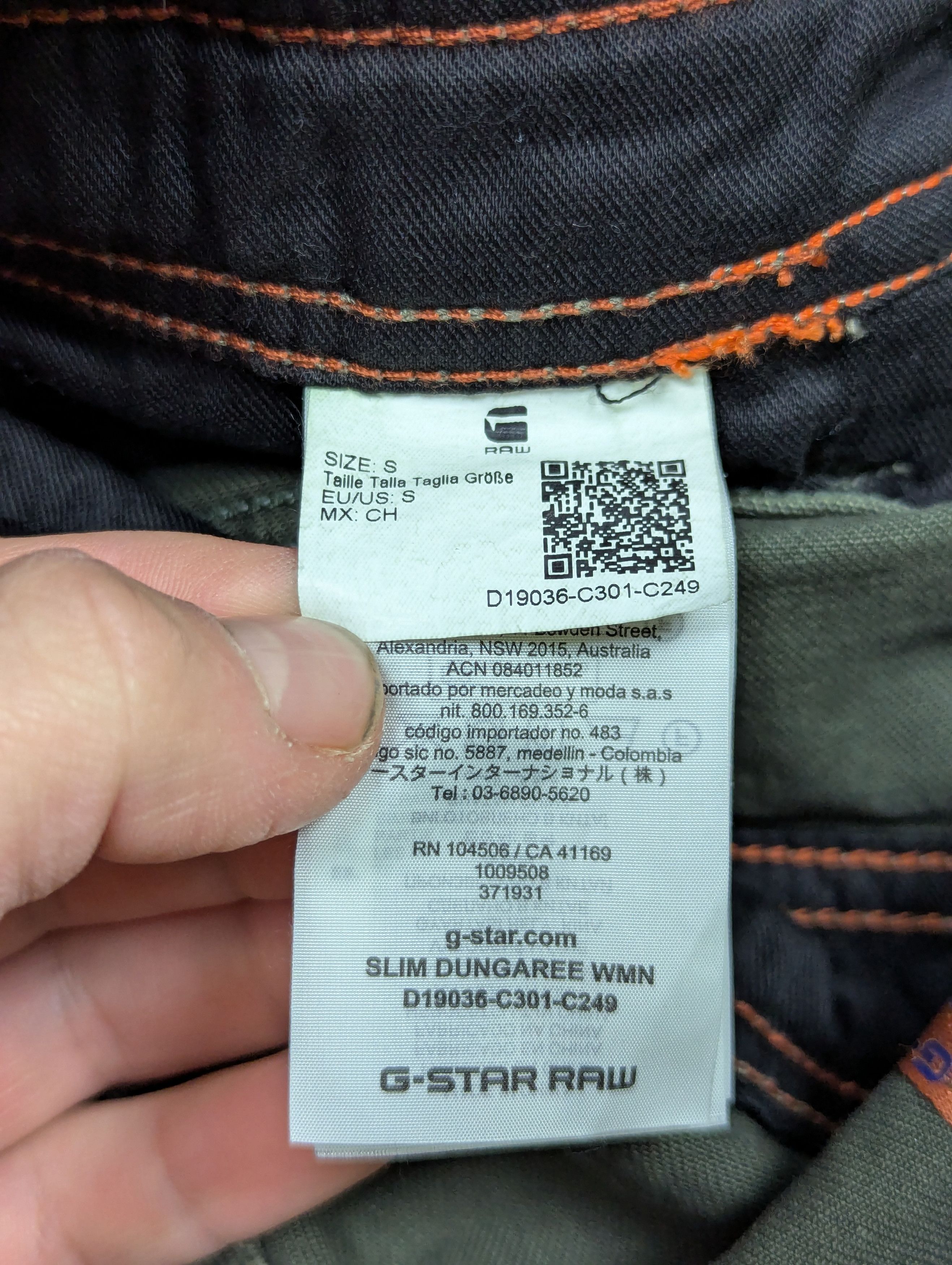 G-Star G-Star RAW Women’s Slim Olive Green Denim Dungaree Jumpsuit Size 27" / US 4 / IT 40 - 22 Thumbnail