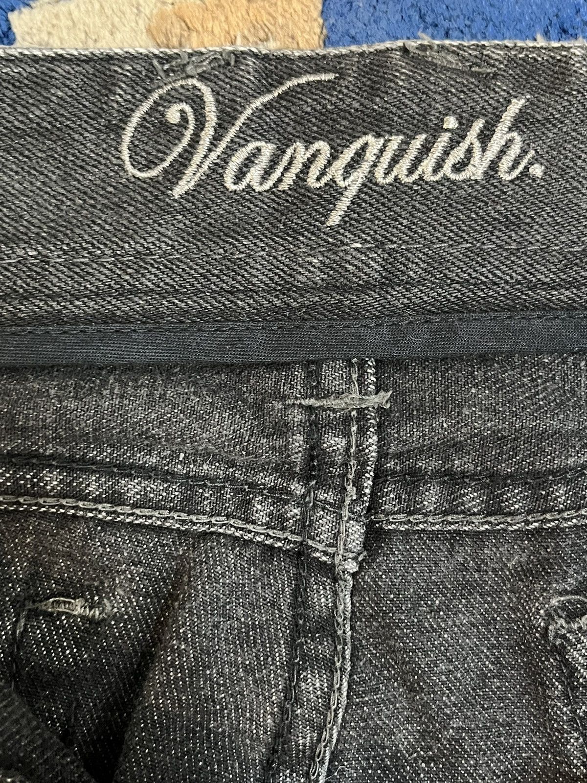 Beauty Beast × Vanquish × Vintage Vintage Vanquish Straight Cutting Black Denim Size US 31 - 9 Thumbnail