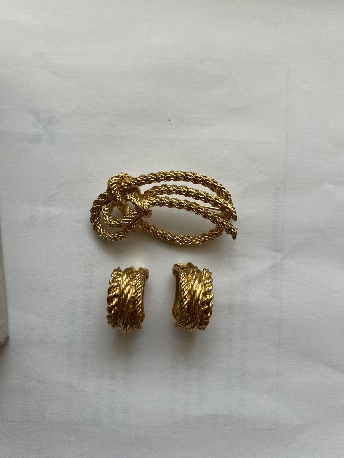 Dior Vintage Christian Dior brooch and earrings set Size ONE SIZE - 8 Thumbnail