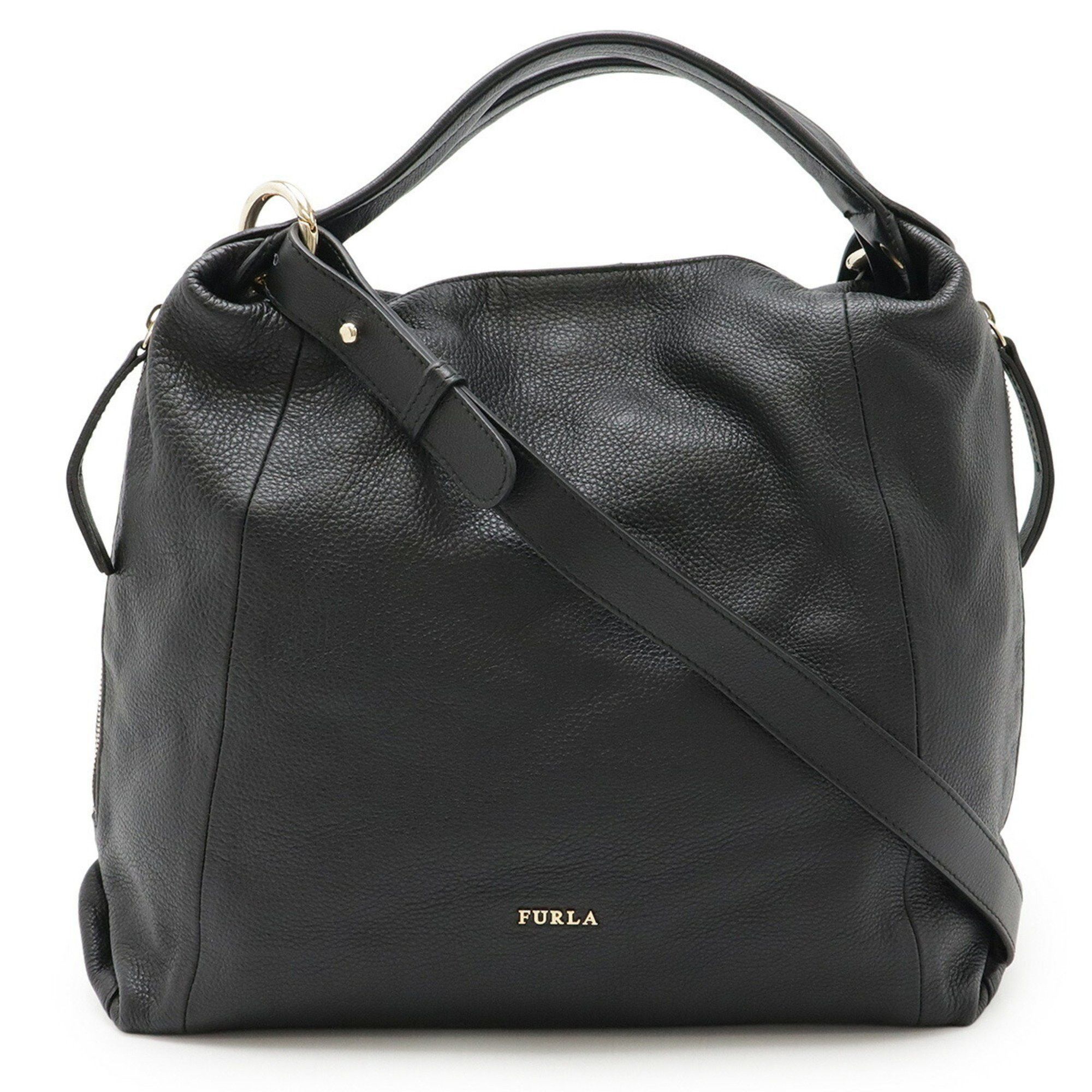 Furla FURLA Elizabeth shoulder bag, handbag, tote leather, black Size ONE SIZE - 1 Thumbnail
