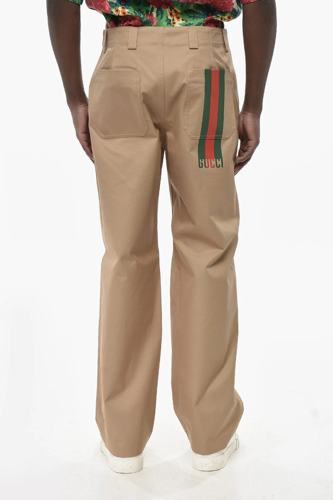 Gucci og1mm0426 Cotton Pant in Beige Size US 30 / EU 46 - 2 Thumbnail