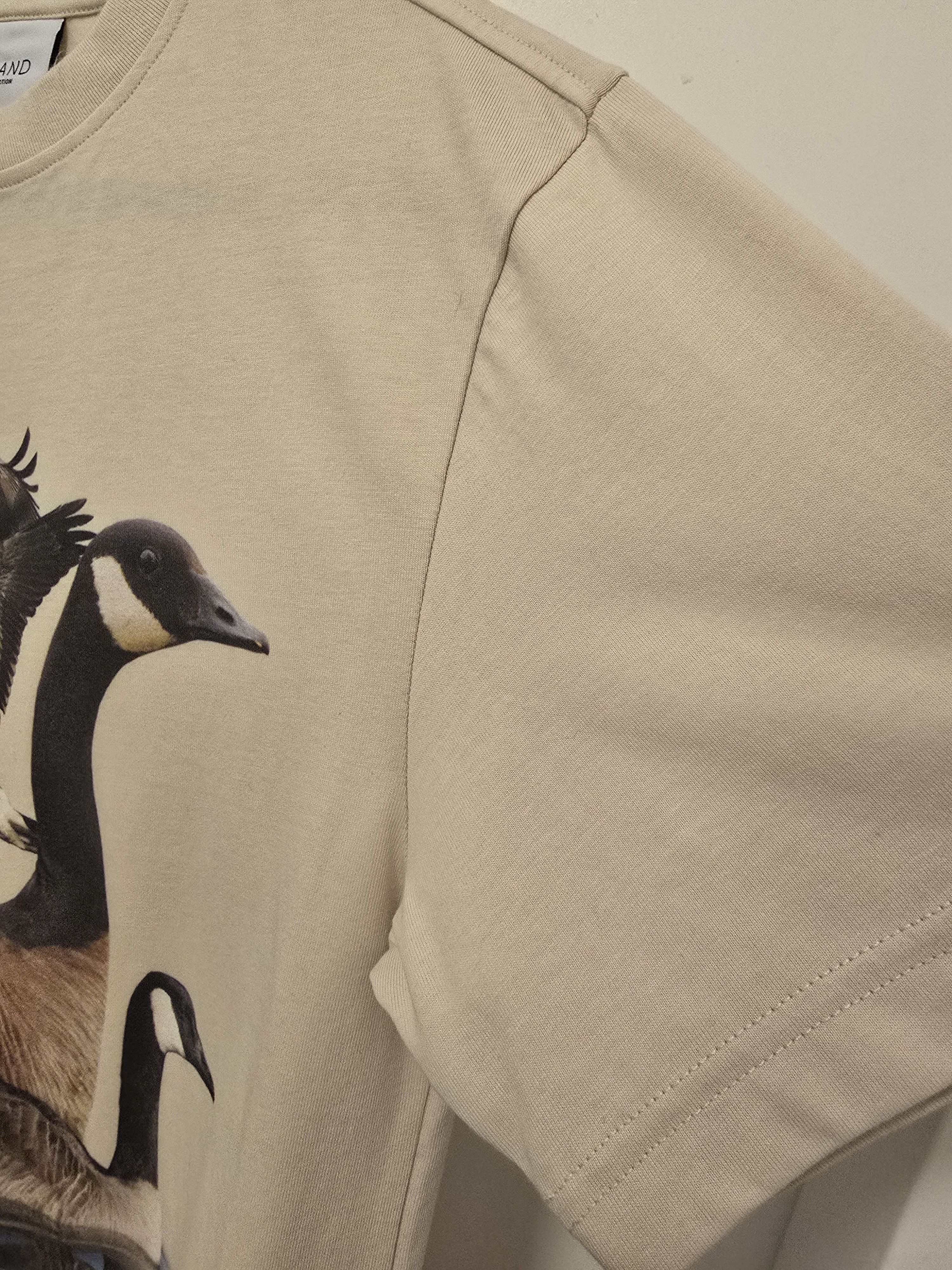 Other Grand Collection Beige Geese of Grand M Cotton T-Shirt Size US M / EU 48-50 / 2 - 11 Thumbnail