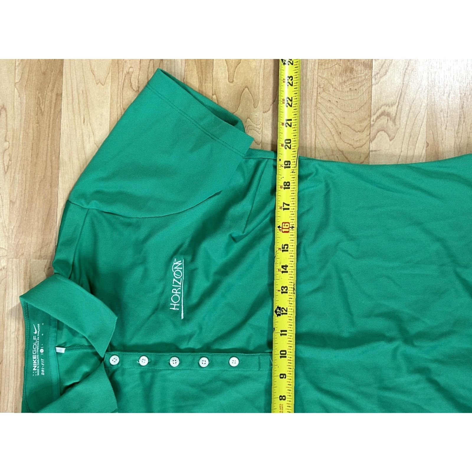 Nike Nike Dri-Fit Golf Polo Shirt Womens Large Green Short Sleeve Athletic Regular Nike Golf Size 36" / US 14 / IT 50 - 3 Thumbnail