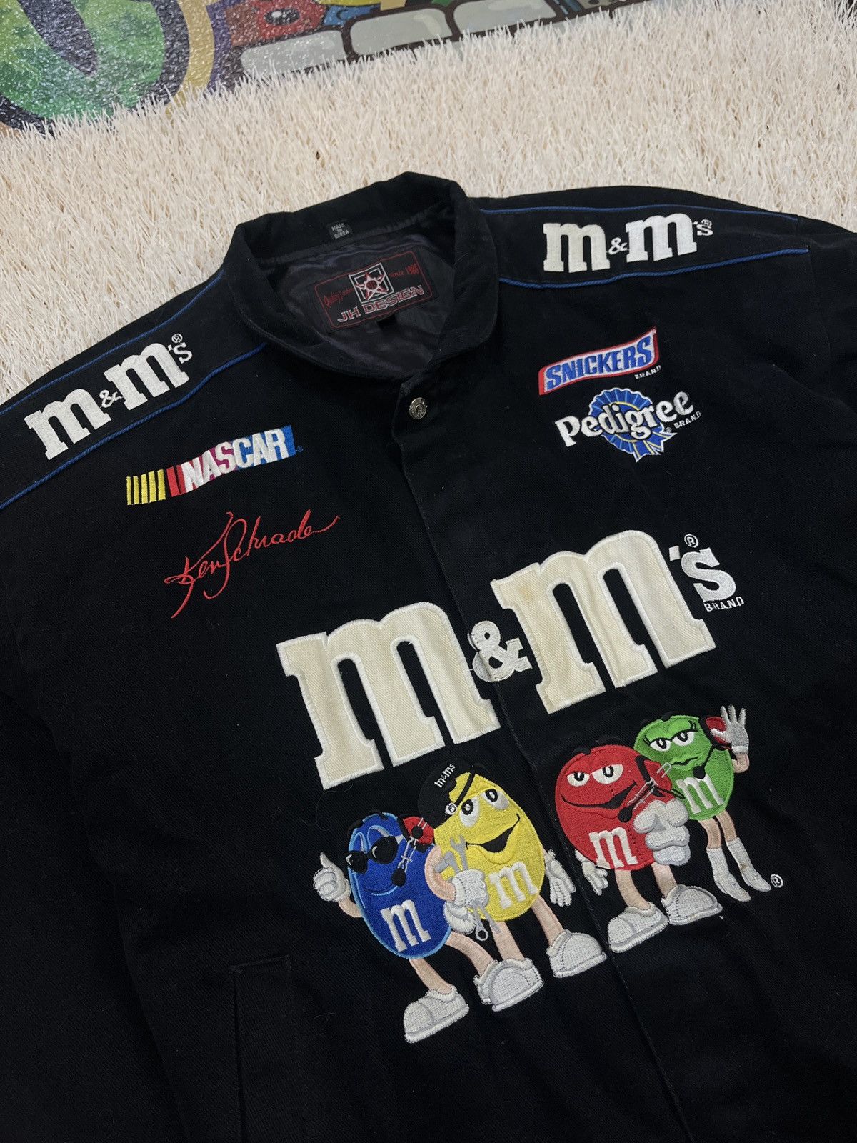 JH Design VINTAGE NASCAR KEN SCHRADER M&M'S RACING JACKET JH DESIGNS Size US XL / EU 56 / 4 - 5 Thumbnail