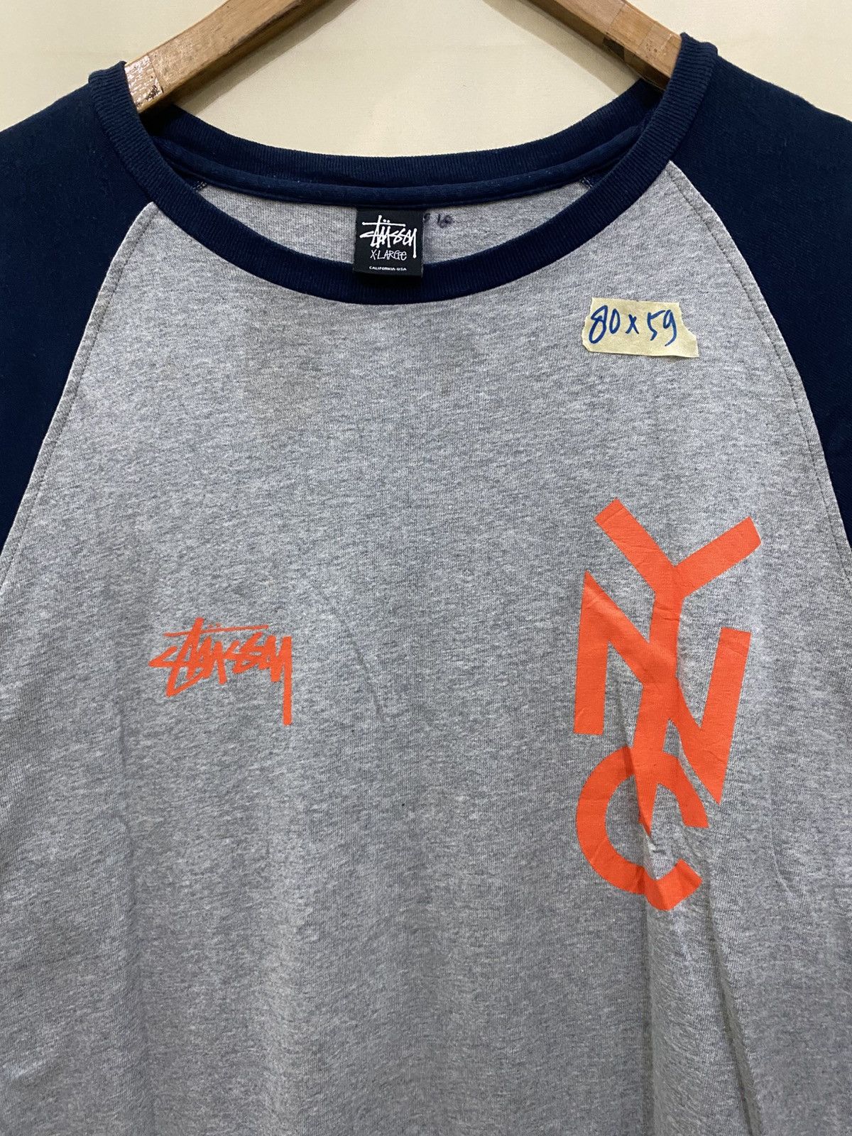 Stussy 3/4 sleeve stussy nyc Size US XL / EU 56 / 4 - 6 Thumbnail