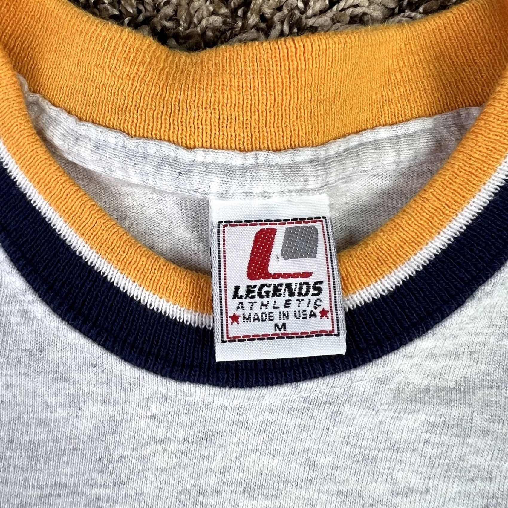 Vintage VINTAGE Georgia Tech Yellow Jackets Embroidered T-Shirt Medium Men Gray 100% Cotton Embroidered Logo Ringer 90s Size US M / EU 48-50 / 2 - 2 Thumbnail