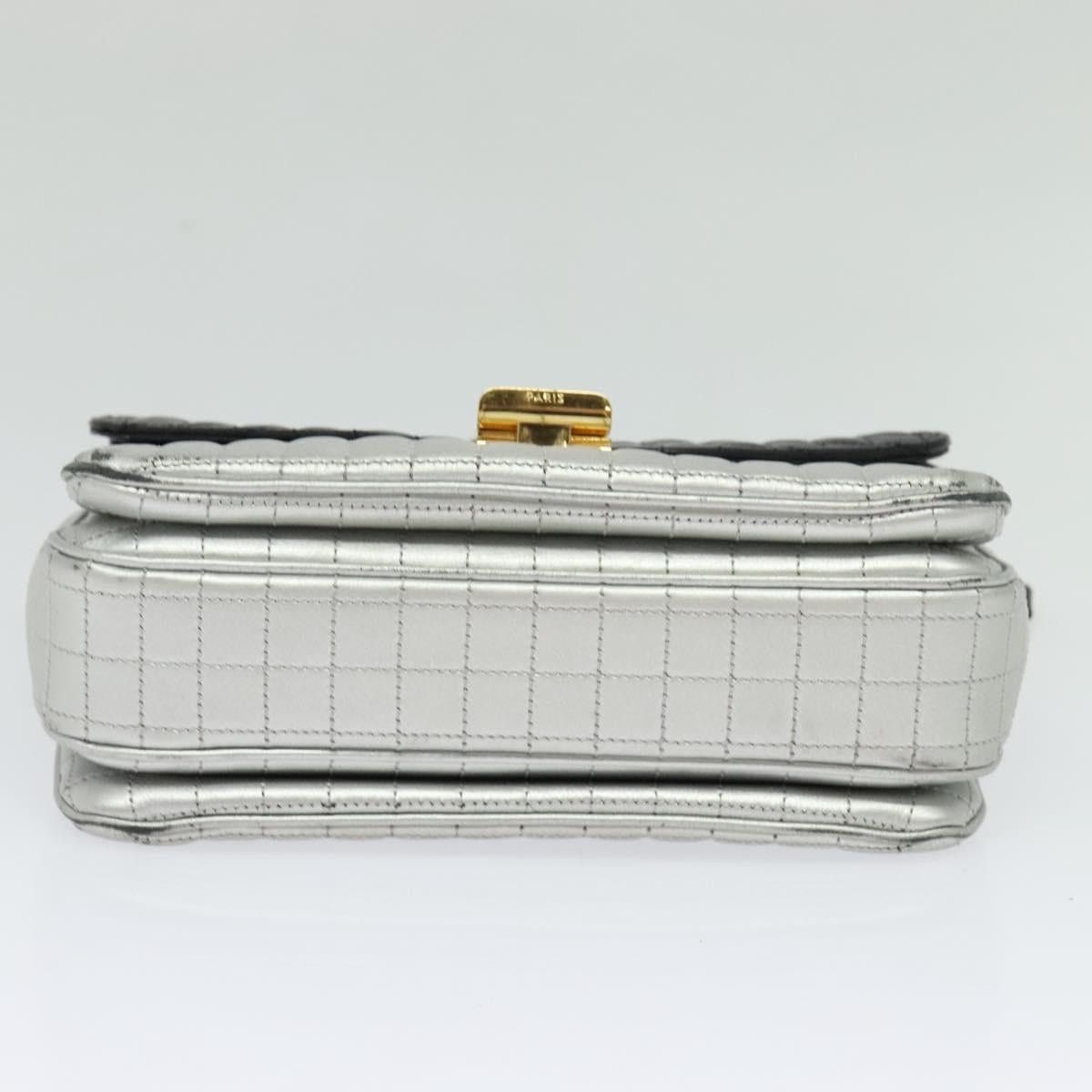 Celine CELINE Chain Shoulder Bag Leather Silver Black Gold Size ONE SIZE - 9 Thumbnail
