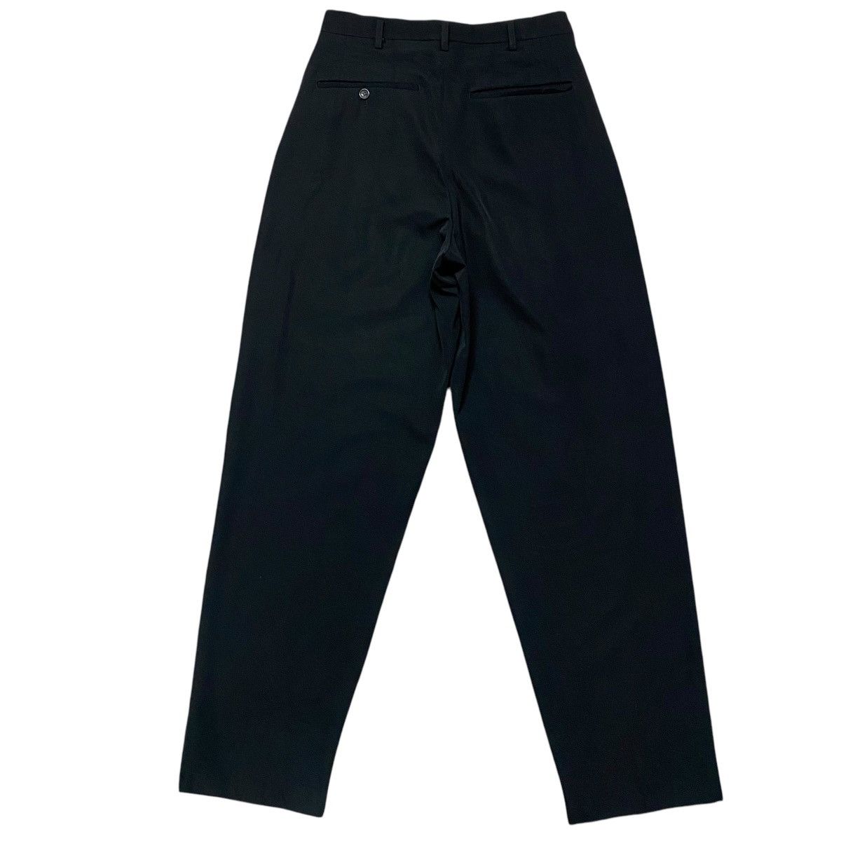 Yohji Yamamoto SS2001 Ys For Men Black Wool Rayon Baggy Pants Size US 28 / EU 44 - 10 Thumbnail