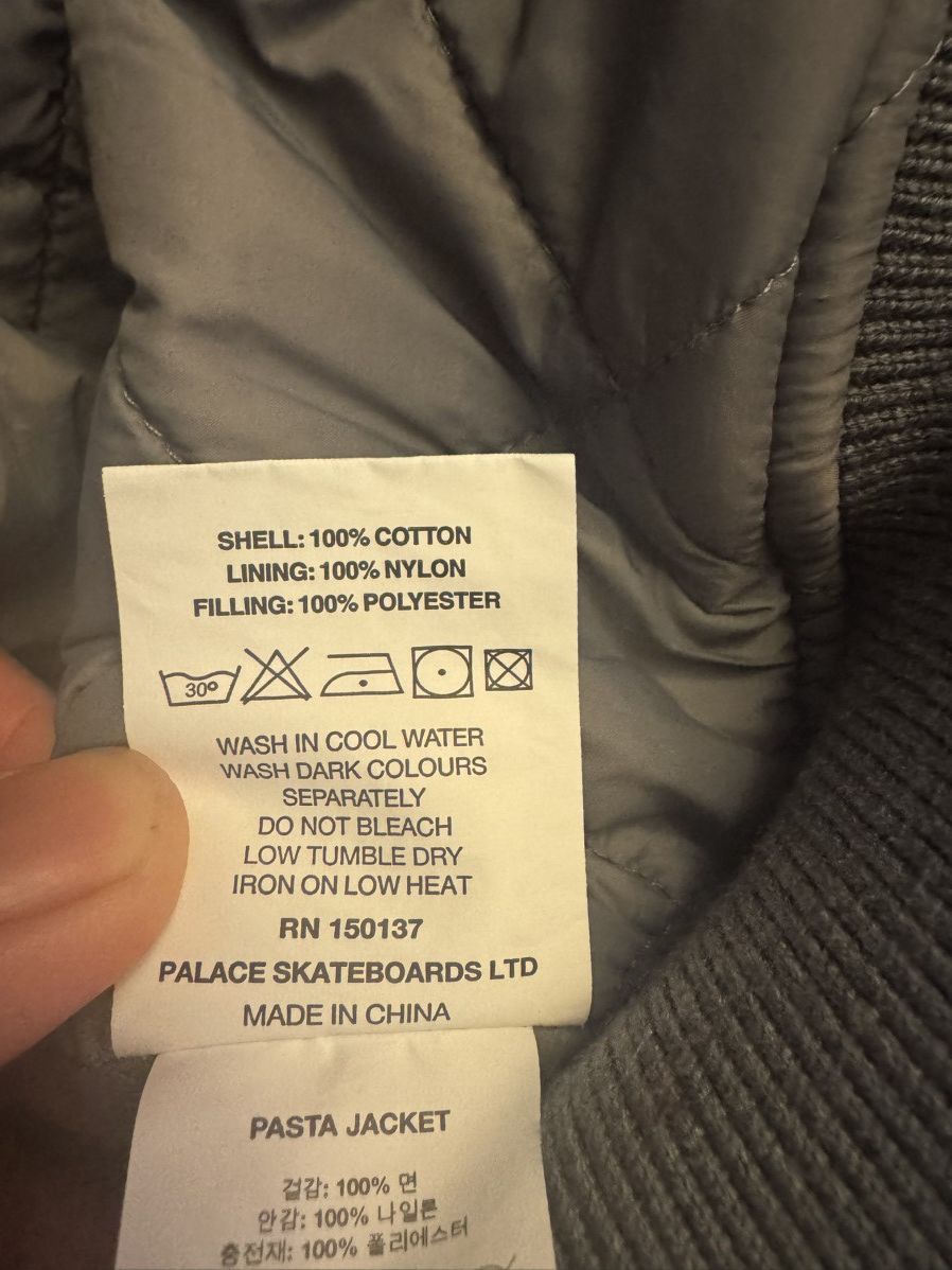 Palace Palace Pasta Jacket Gray (Size Large) Size US L / EU 52-54 / 3 - 22 Thumbnail