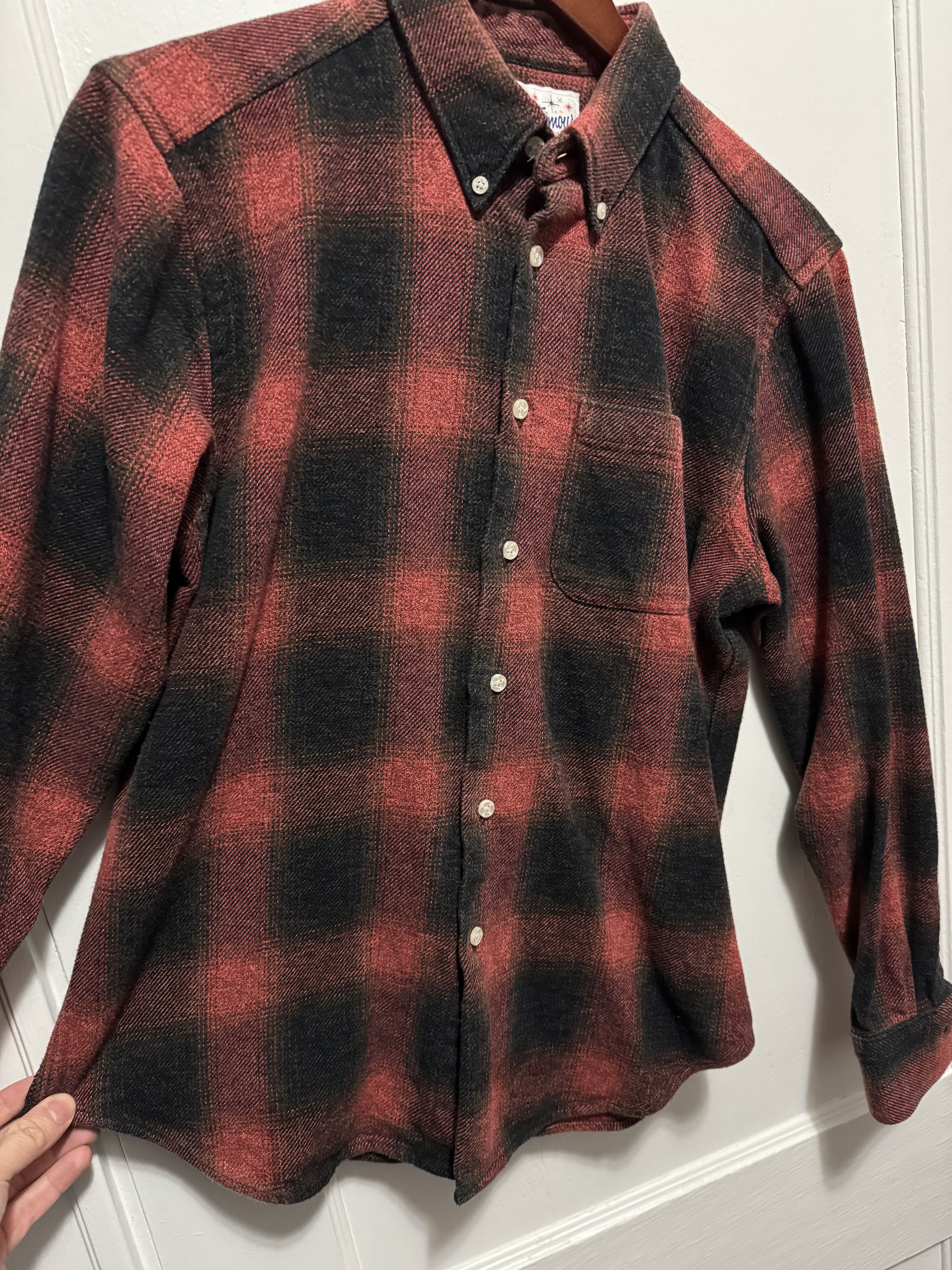 Naked & Famous Naked & Famous Easy Shirt Heavy Vintage Flannel Red/black Size US L / EU 52-54 / 3 - 1 Thumbnail