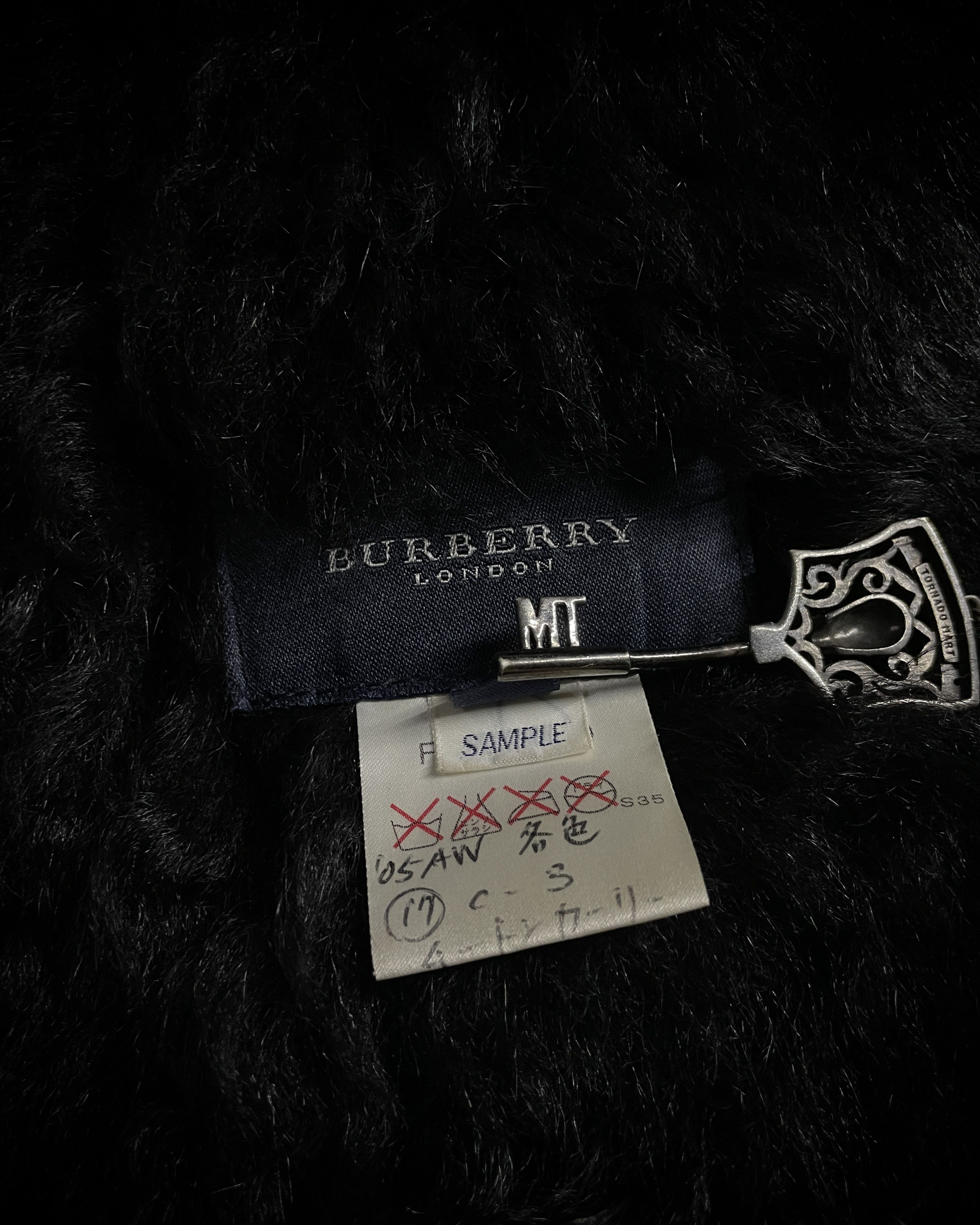 Burberry (For offer)Burberry Sample AW05 Brown Suede&Black Shearling Size US XS / EU 42 / 0 - 12 Thumbnail