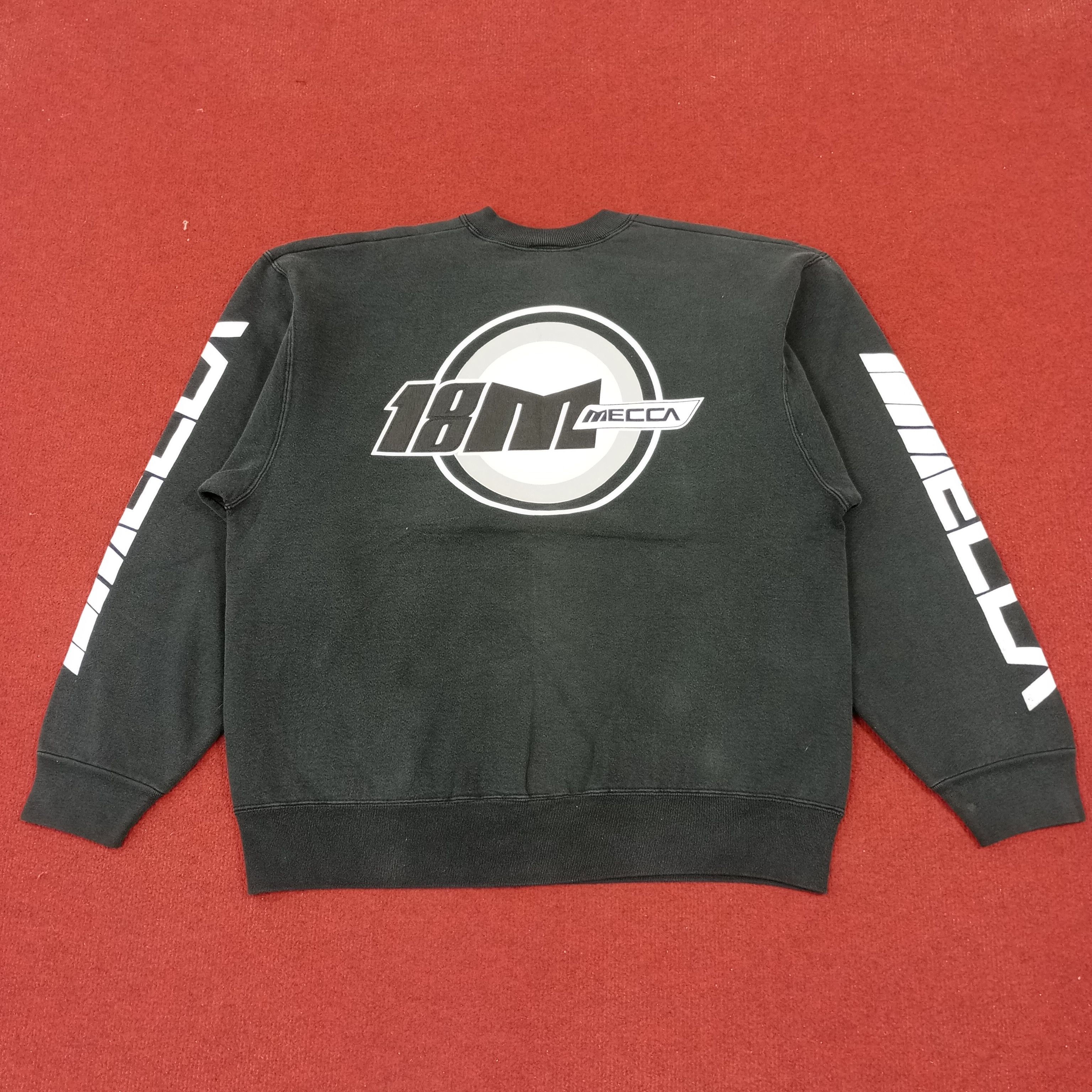 Mecca × Vintage Mecca Music Style Streetwear Sweatshirt Size US L / EU 52-54 / 3 - 1 Thumbnail